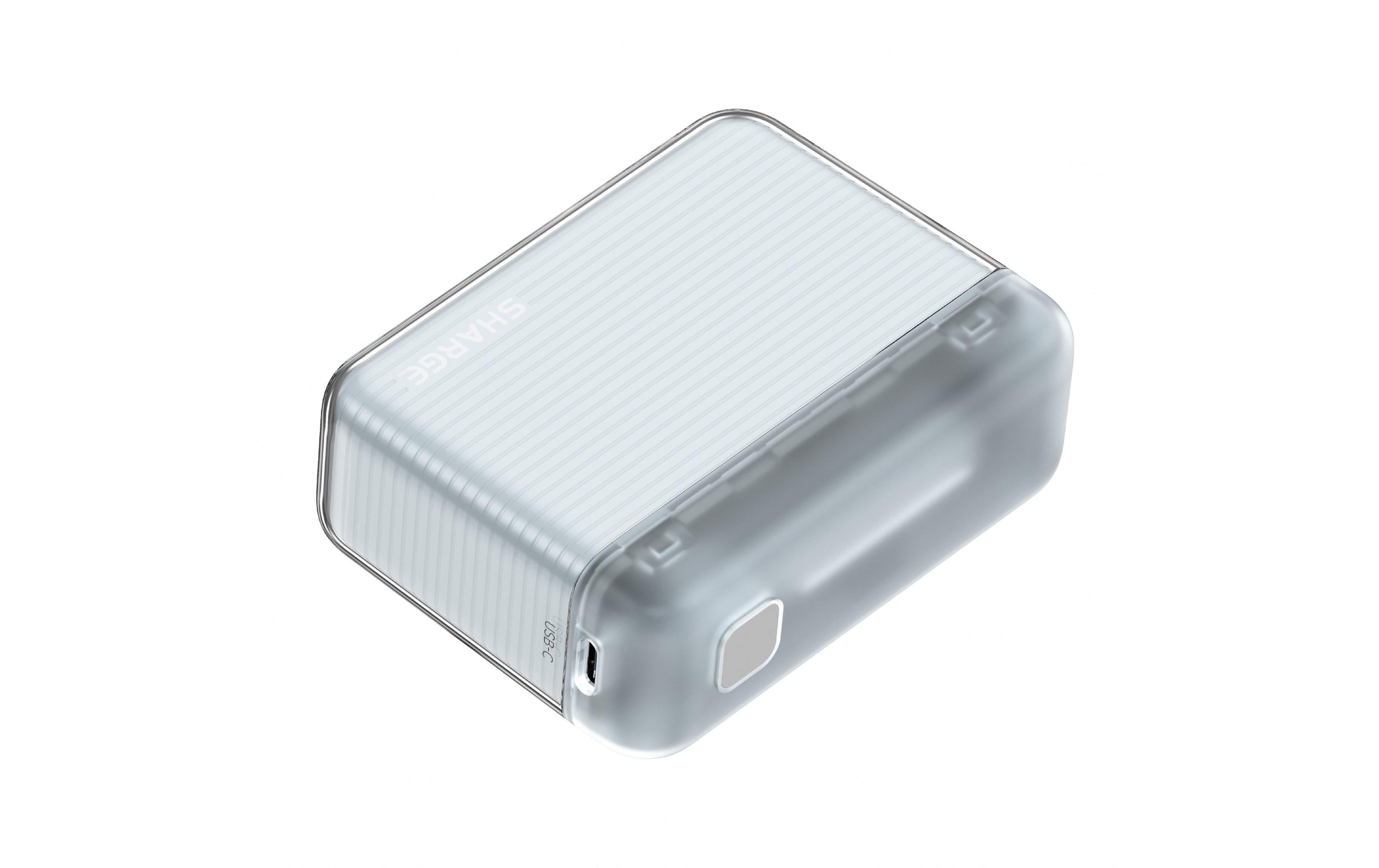 Sharge Powerbank Flow BLU, 10000 mAh, Weiss