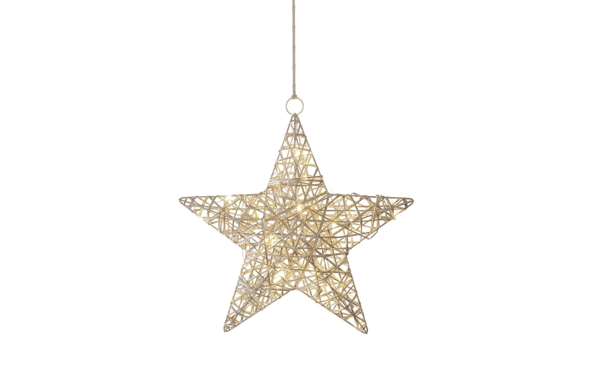 STT Gold hanging star, 36 Warmweiss