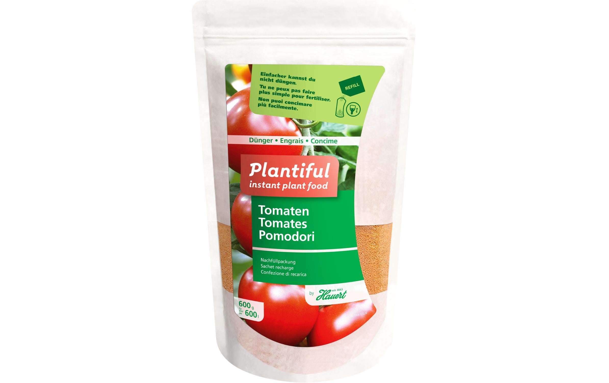 Hauert Dünger Plantiful Tomaten Refill 600 g