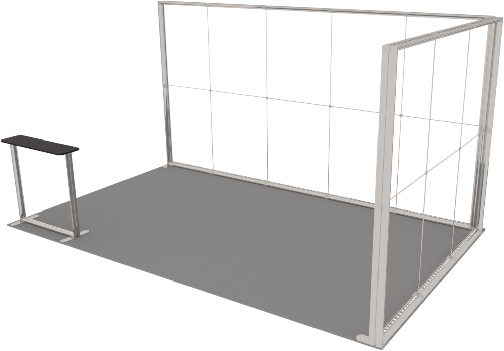 LUMIX Messestand 15 m² Eckstand Anwendung auf internationaler Messe