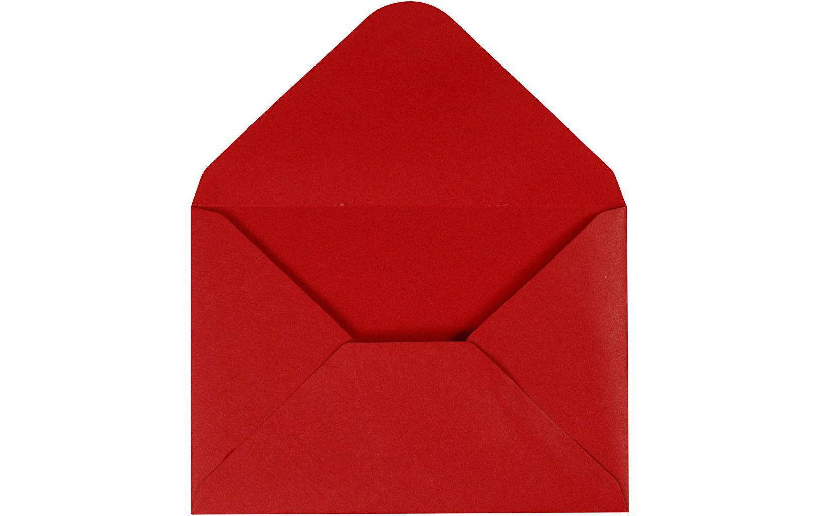 Creativ Company Couvert 11.5 x 16 cm Rot – Couvert von Creativ Company