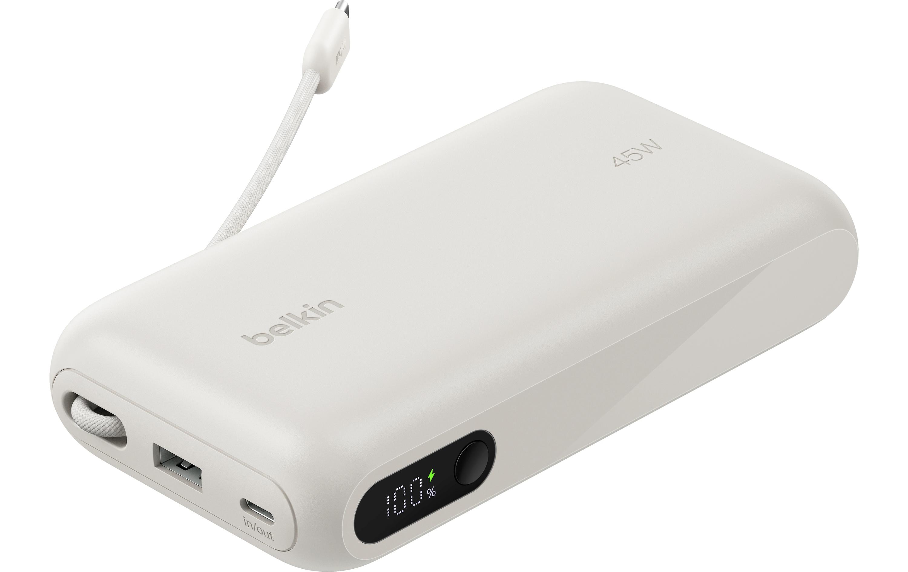 Belkin BoostCharge 20000 mAh 45 W USB-A & -C Display Sand