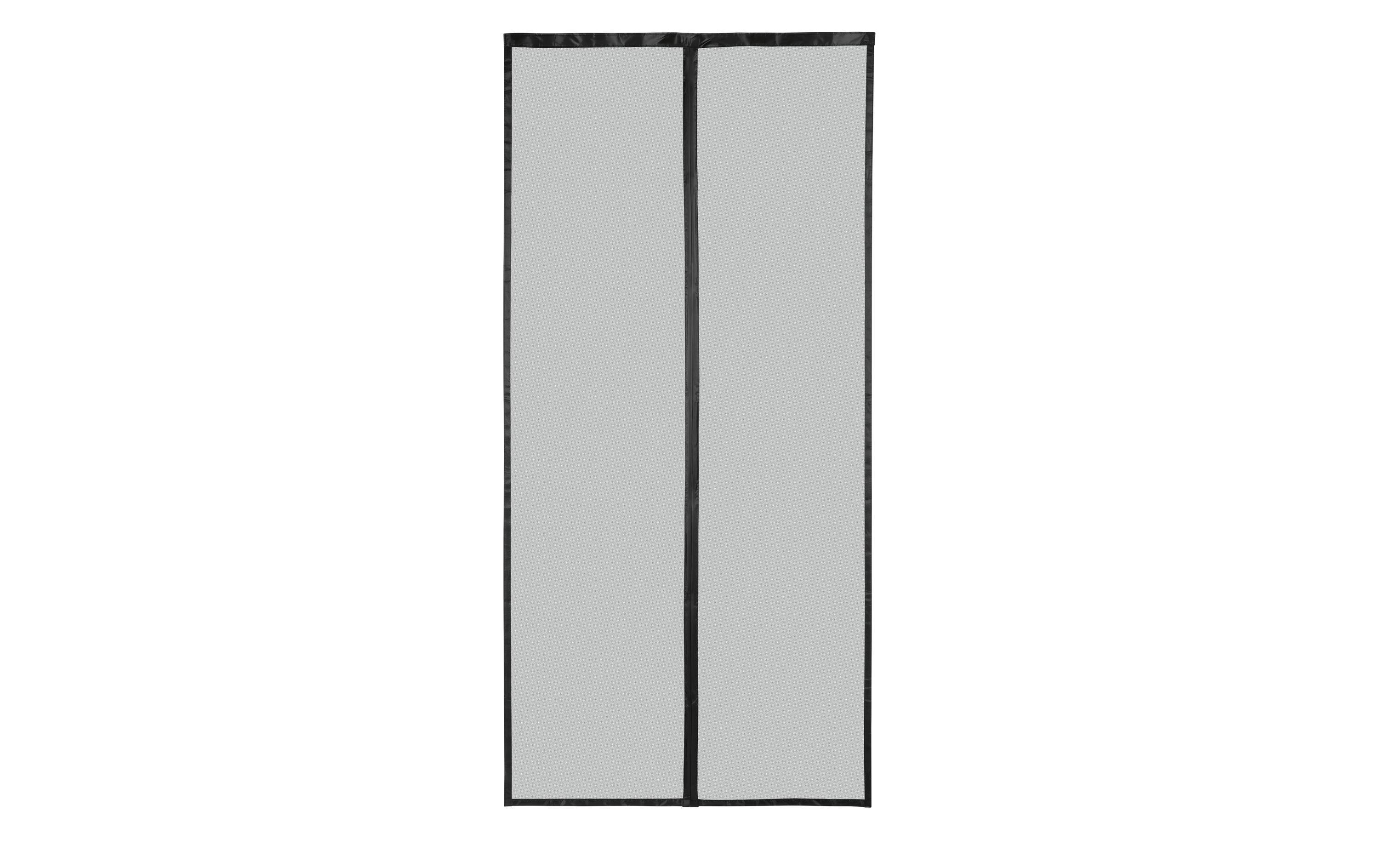 EASYmaxx Tür-Moskitonetz Strong Click, 100 x 210 cm, schwarz