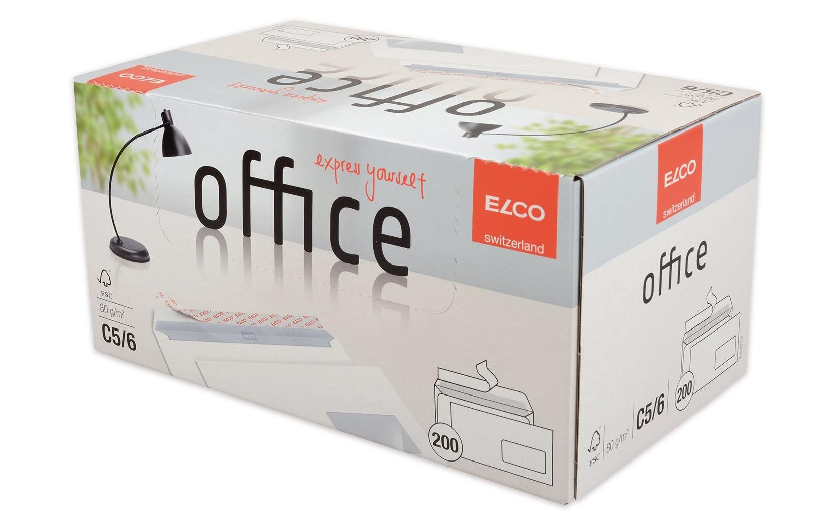 ELCO Couvert Office Box C5/6 mit Fenster rechts, 200 Stück – Couvert von ELCO