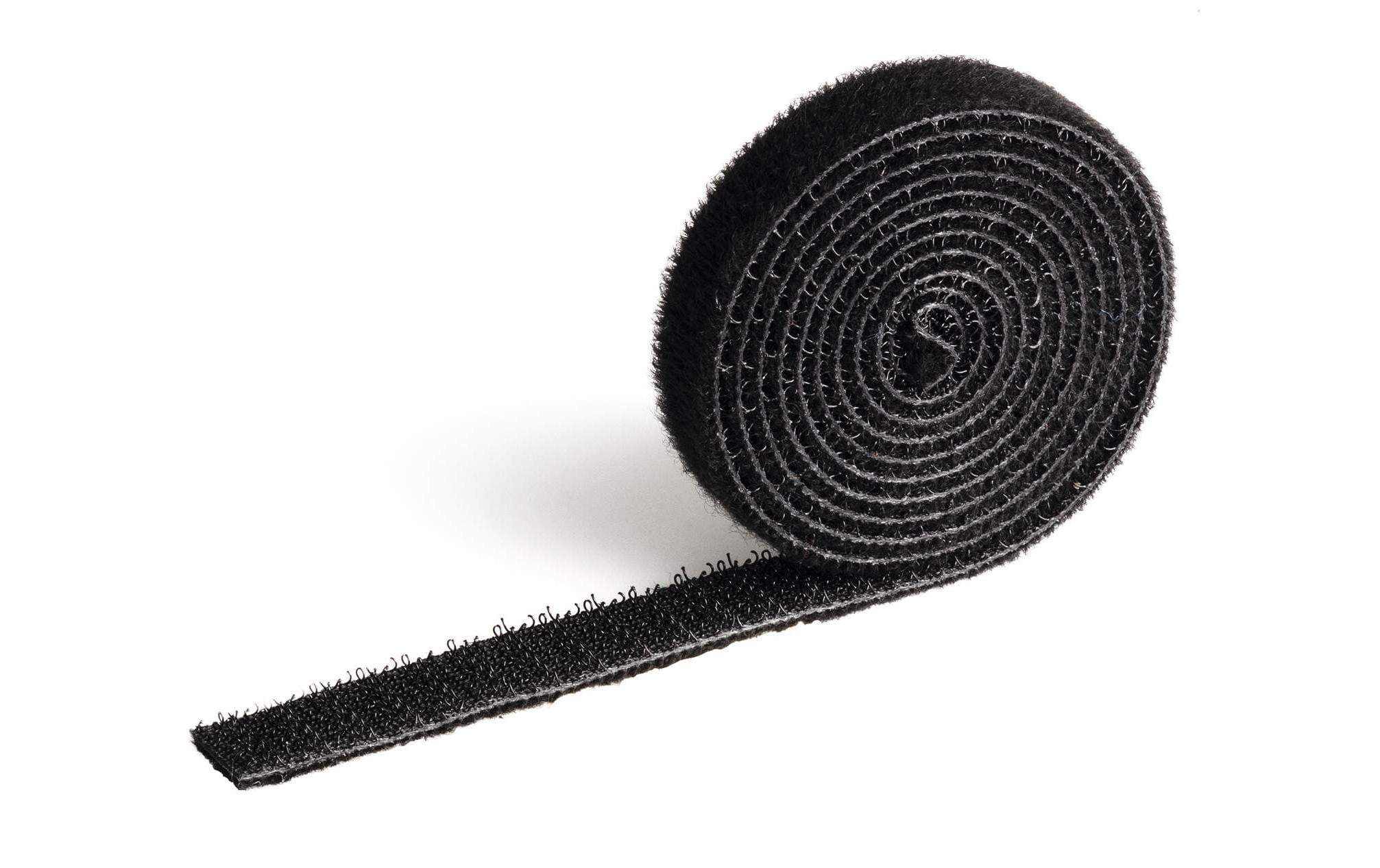 DURABLE Klettband-Rolle Cavoline Grip 10 mm x 1 m, Schwarz – Klettband-Rolle von DURABLE