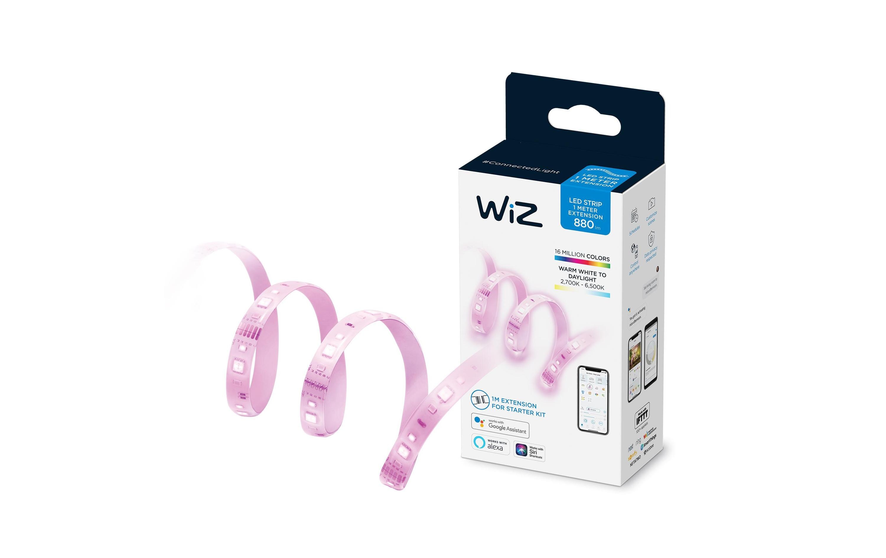 WiZ LED Stripe 11W 1m Tunable White & Color Erweiterung – Verlängerung für LED-Streifen von WiZ
