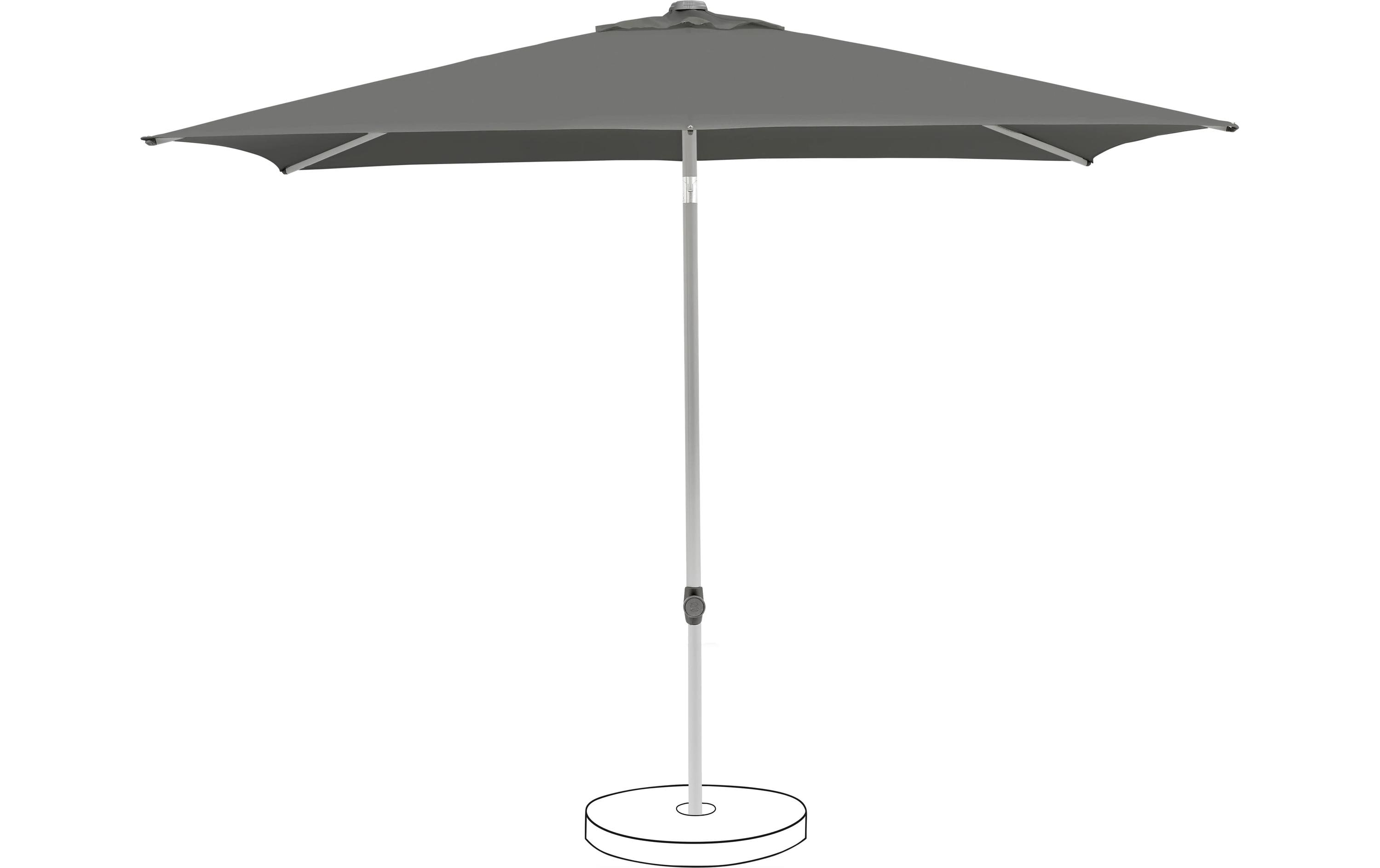 Suncomfort by Glatz Sonnenschirm Pop Up, 250 x 200 cm, Stone Grey