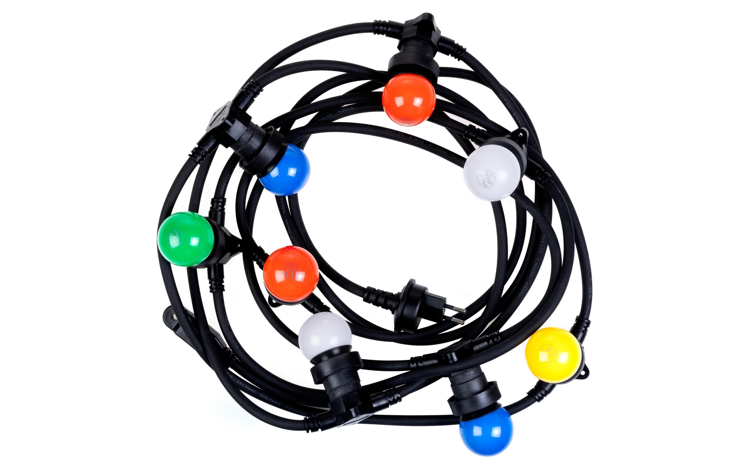 Schönenberger Lichterkette Party-Deco, 600 cm, Mehrfarbig – Lichterkette von Schönenberger