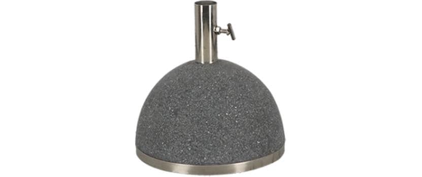 Esschert Design Orlando Sonnenschirmständer Granit Edelstahl Schwarz 11.5 kg