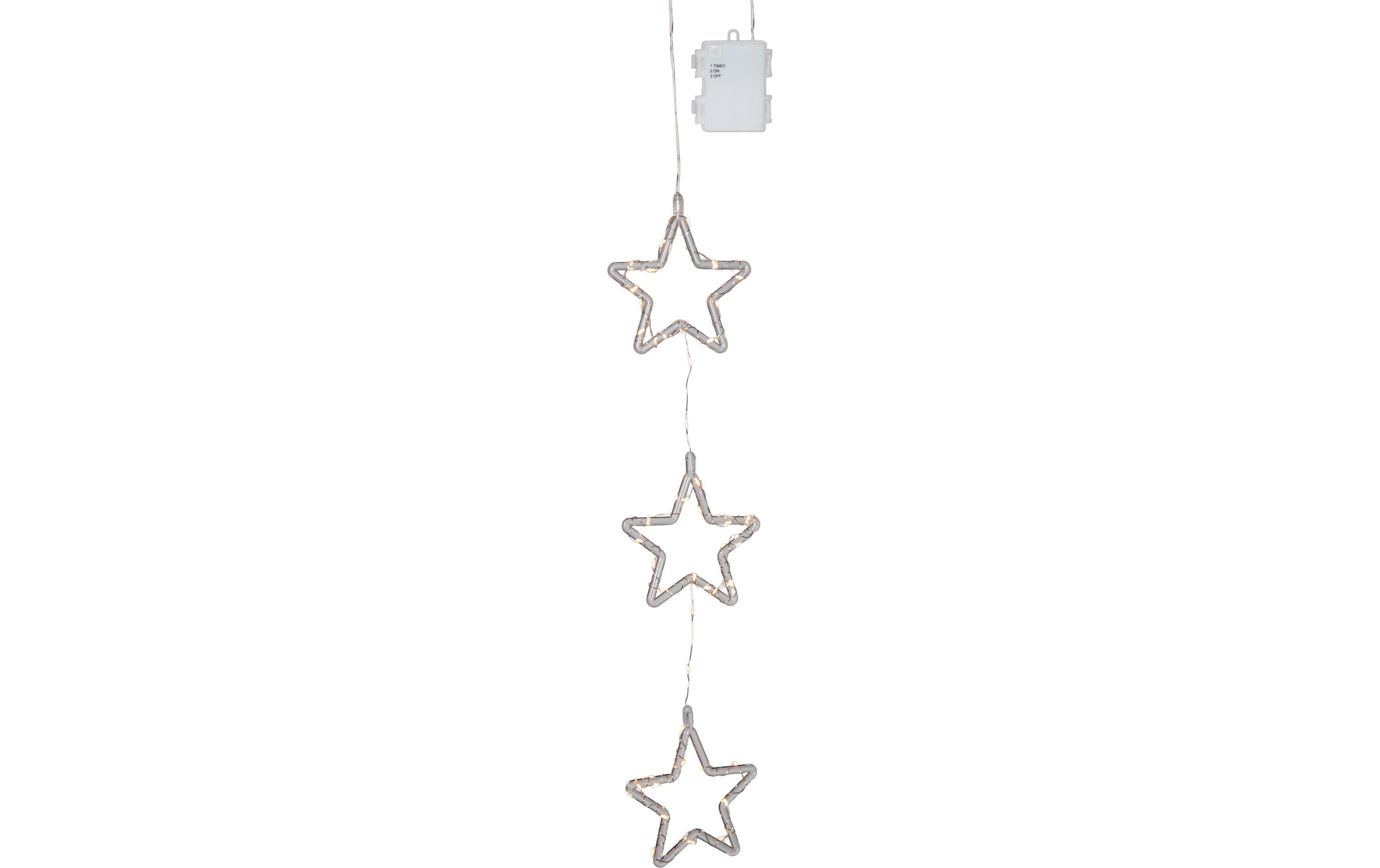 Star Trading Outdoor Dekoration Stina Stern Transparent, 58.00 cm Höhe