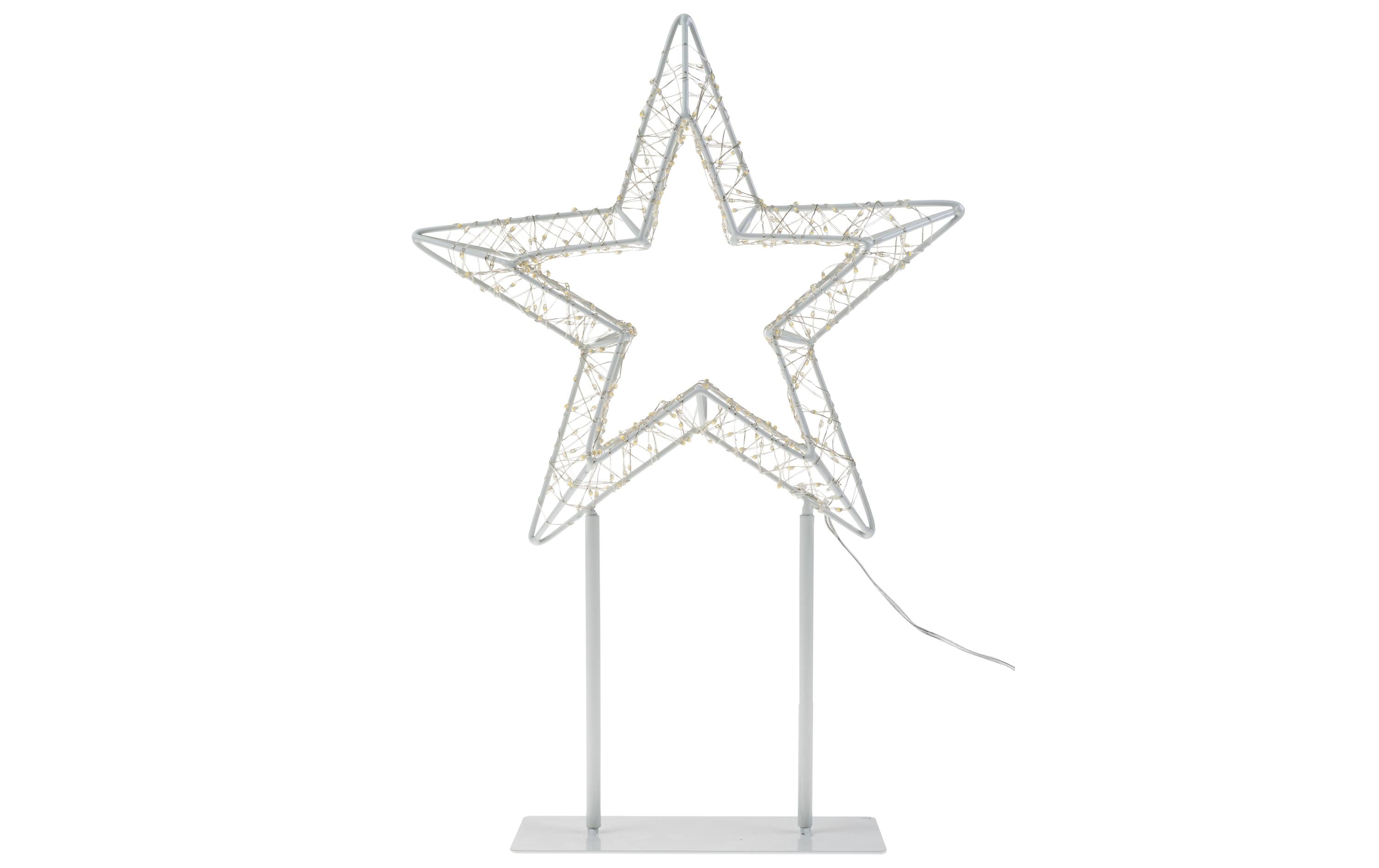 COCON LED-Stern 3D, Metall, klein – LED-Weihnachtsdeko für aussen von COCON