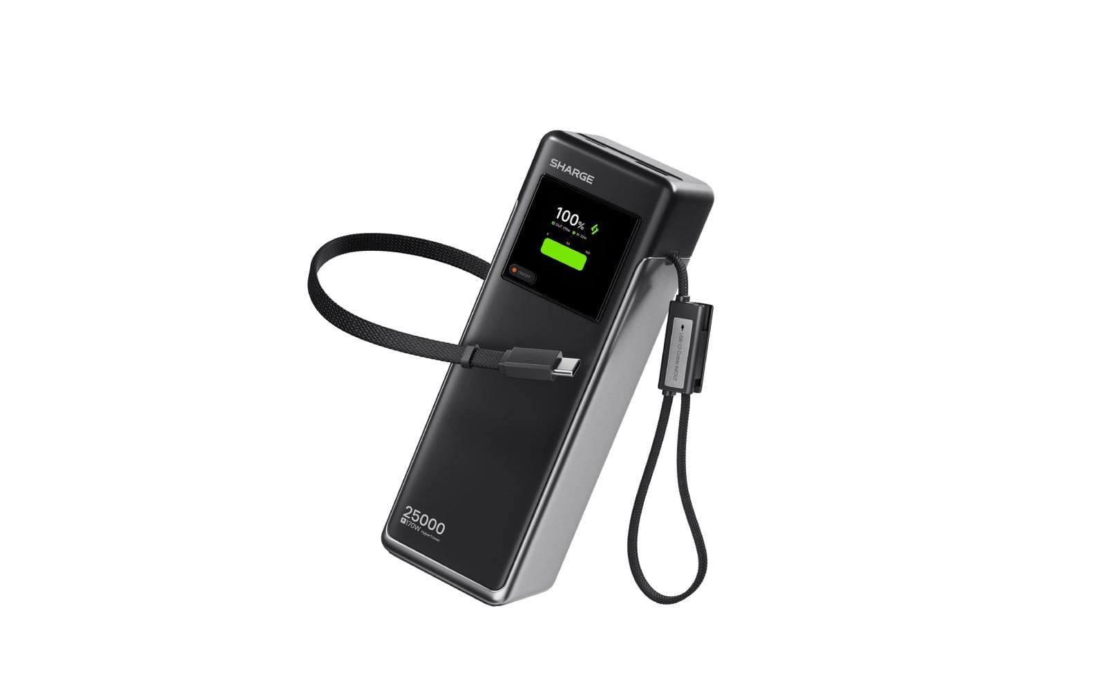 Sharge Powerbank HyperTower 170 GRY, 170W, 25.000 mAh