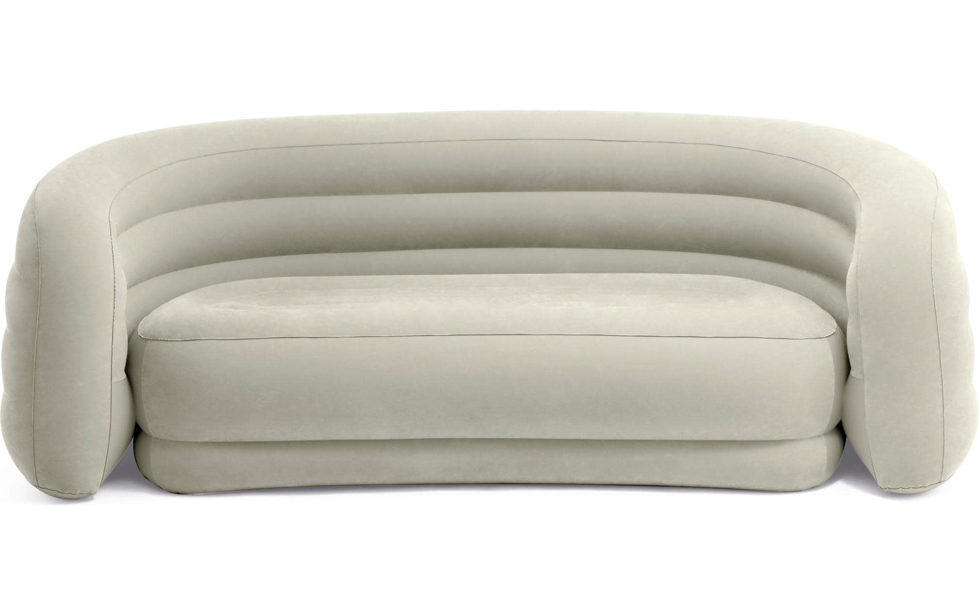 Intex Aufblasbares Sofa Curved 229 x 109 x 81 cm, Olive/Beige