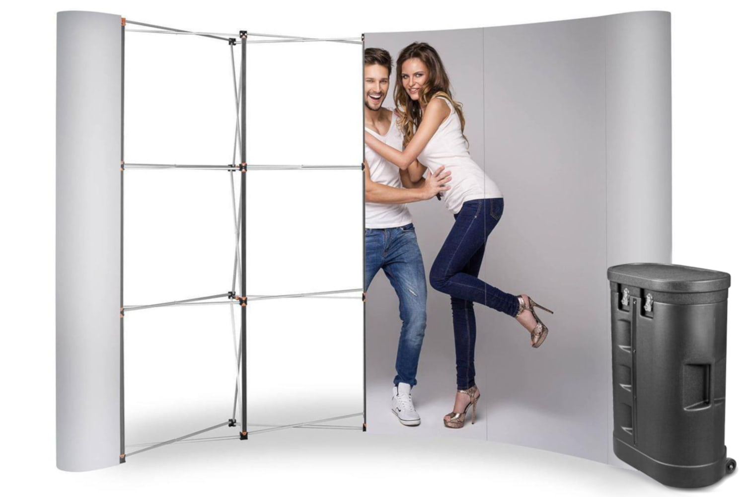 Wand Magnetic Pop Up Standard - 3x4, gebogen, in der Koffertheke