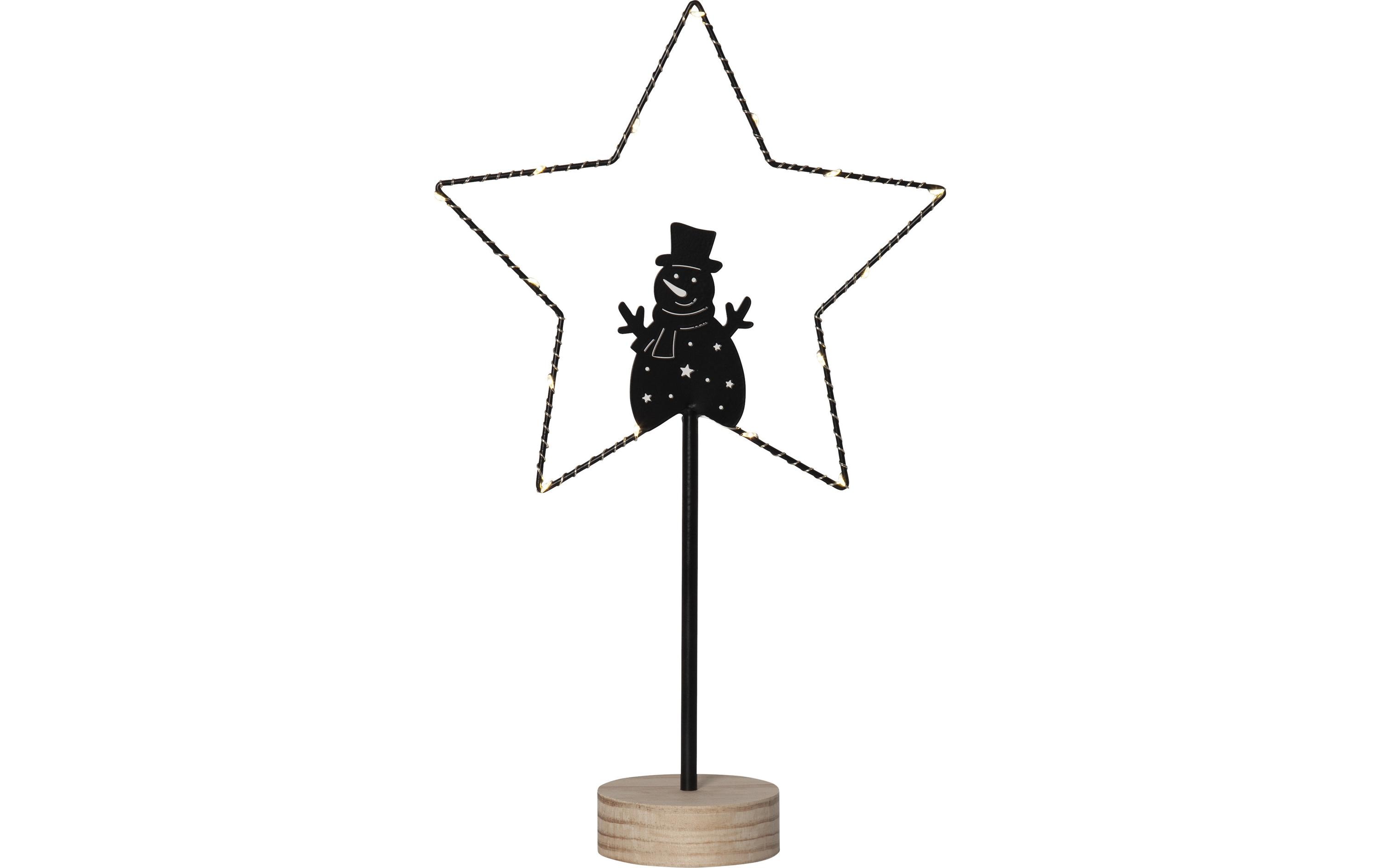 Star Trading Dekorativer Schneemann Glimta 15 LED – LED-Weihnachtsdeko von Star Trading