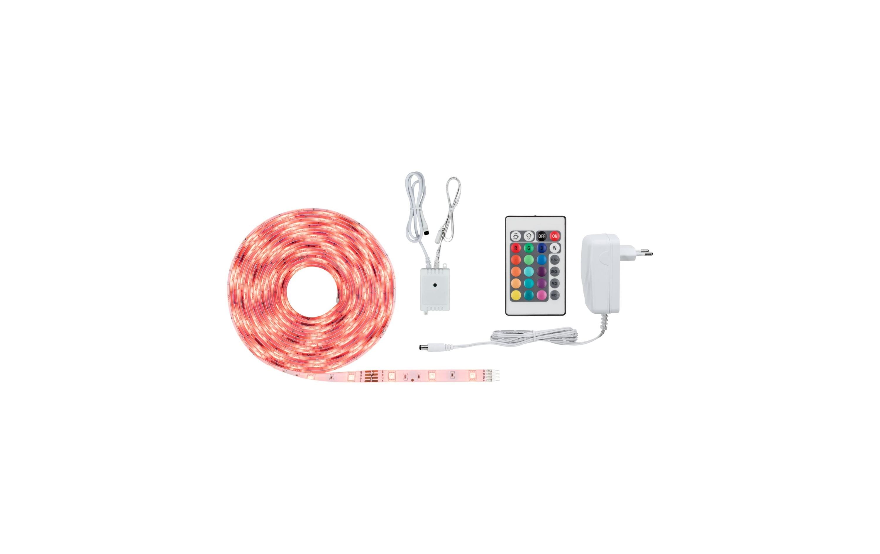 Paulmann LED-Stripe SimpLED RGB, 5 m Rolle – LED-Streifen RGB mit Netzteil von Paulmann