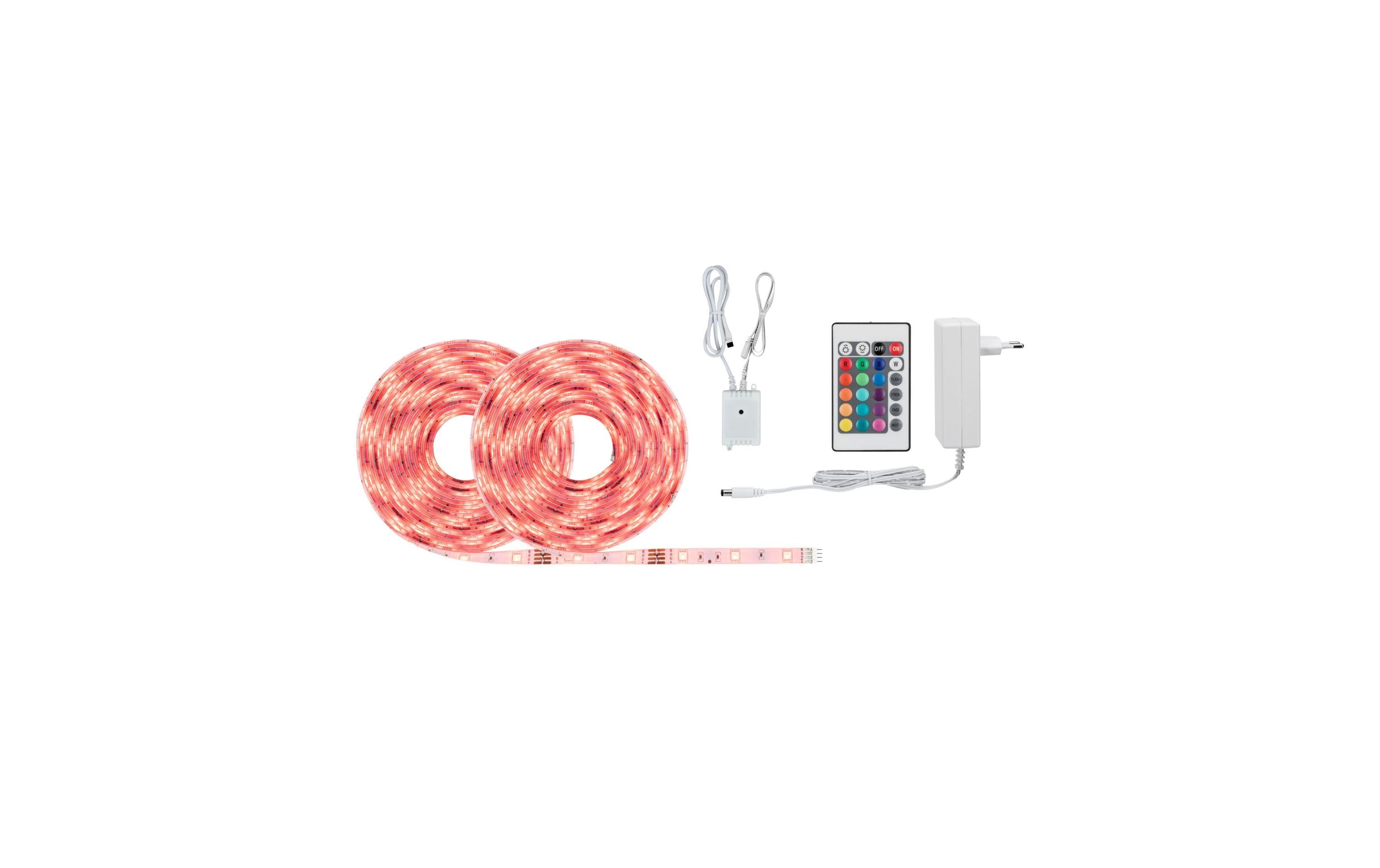 Paulmann LED-Stripe SimpLED RGB, 10 m Rolle – LED-Streifen RGB mit Netzteil von Paulmann