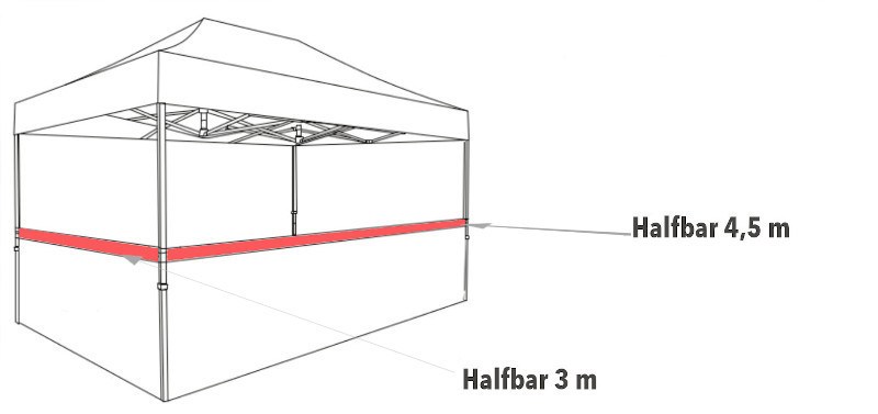 Halfbar 3 m