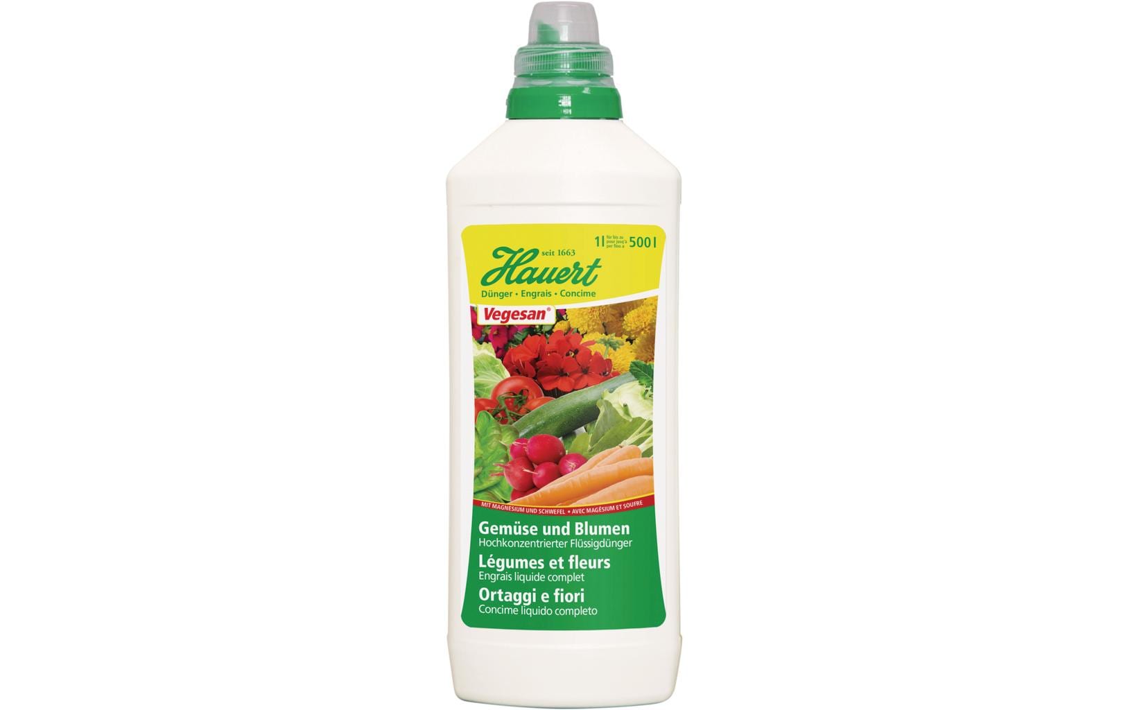 Hauert Flüssigdünger Vegesan Gemüse und Blumen, 1 l