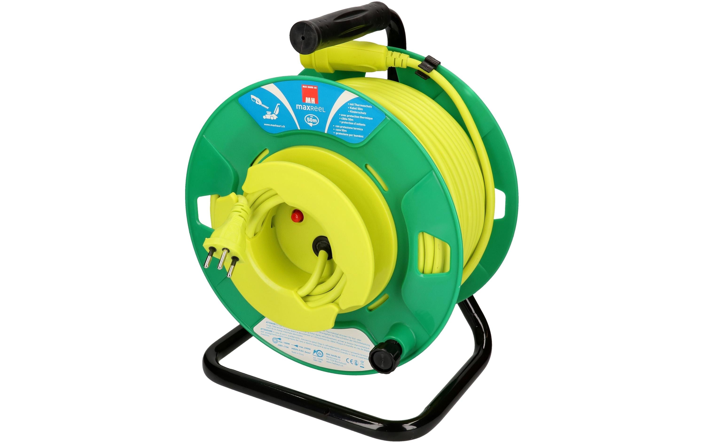 Max Hauri Rasenmäher-Kabelrolle maxREEL 50 m – Kabelrolle von Max Hauri