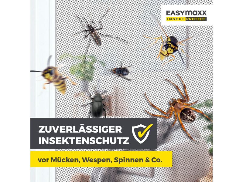 EASYmaxx Moskitonetz Dachfenster Magic Fit