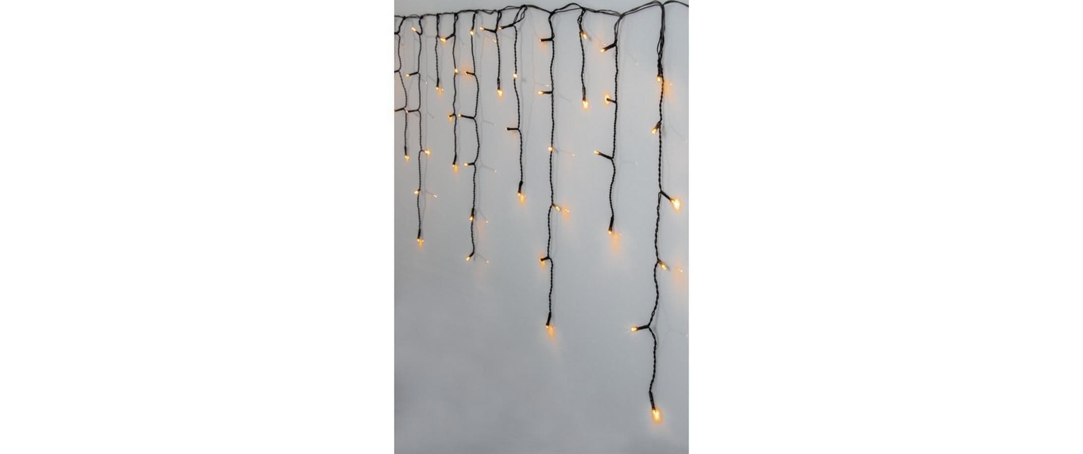 Star Trading LED-Lichtervorhang Icicle, 240 LEDs, 590 cm