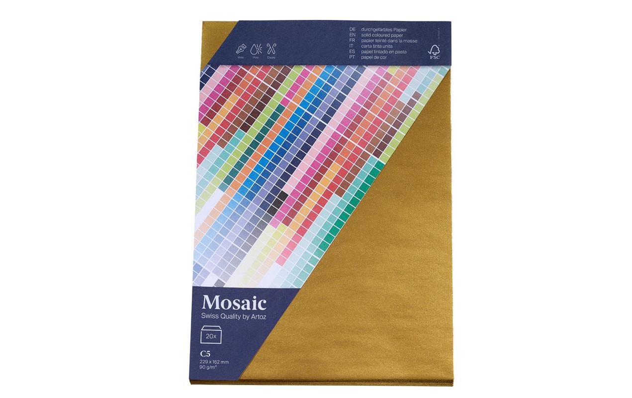 Artoz Couvert Mosaic C5, 20 Stück, Gold – Couvert von Artoz