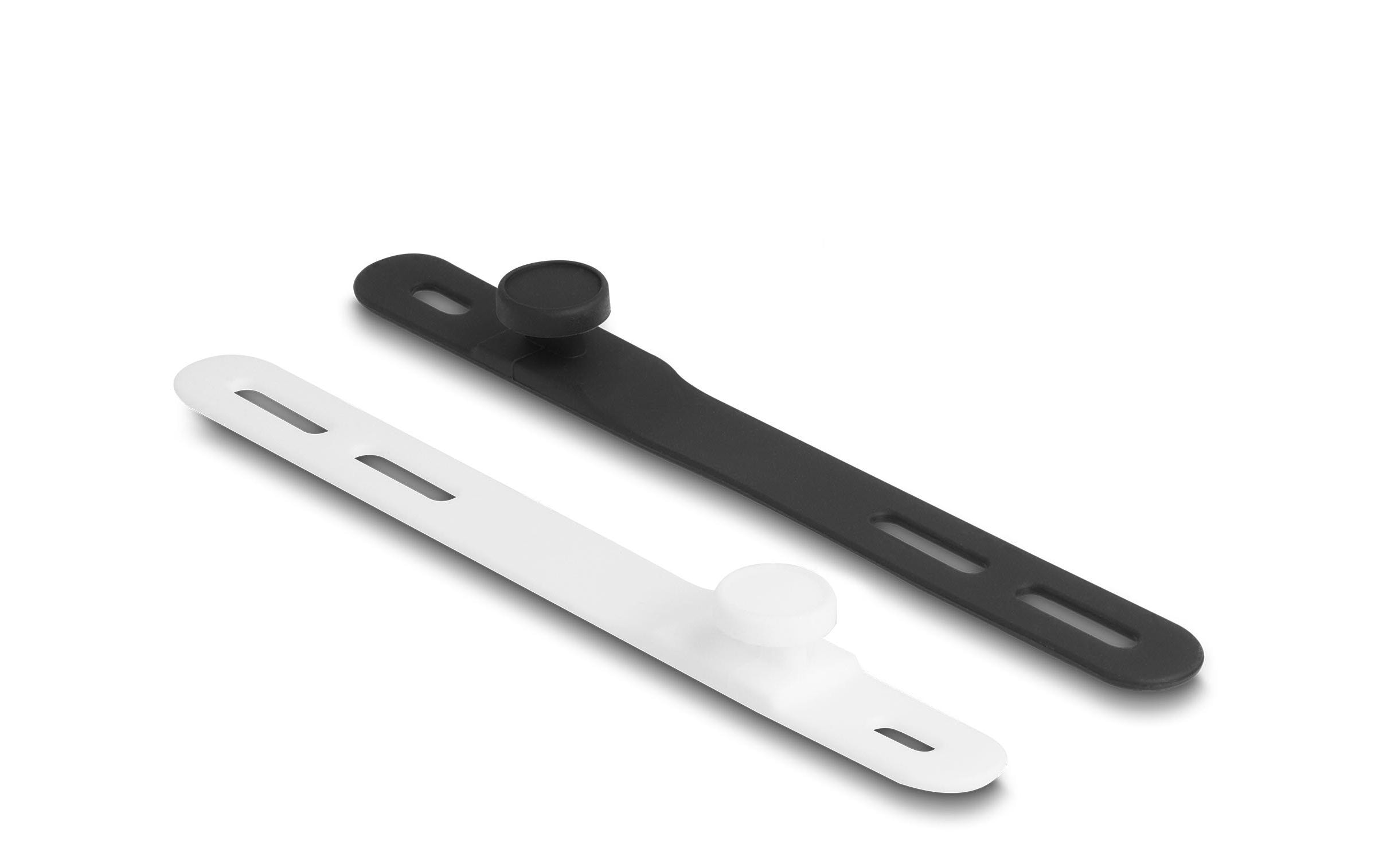 Delock Kabelbinder Schwarz/Weiss 118 mm x 12 mm 10 Stück – Kabelbinder von Delock