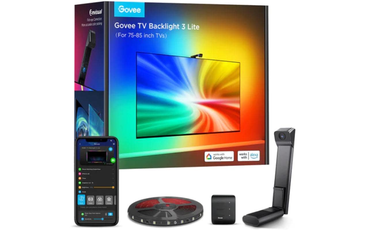 Govee Envisual TV Backlight T3, 75-85, RGBICW, WiFi, BT – Zubehör für LED-Streifen von Govee