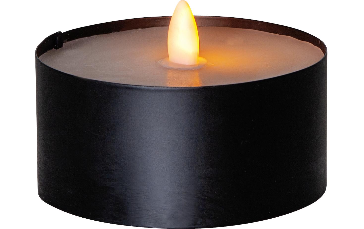 Star Trading LED Teelicht Maxi Ø 10 x 7 cm, Schwarz – LED-Teelichter von Star Trading