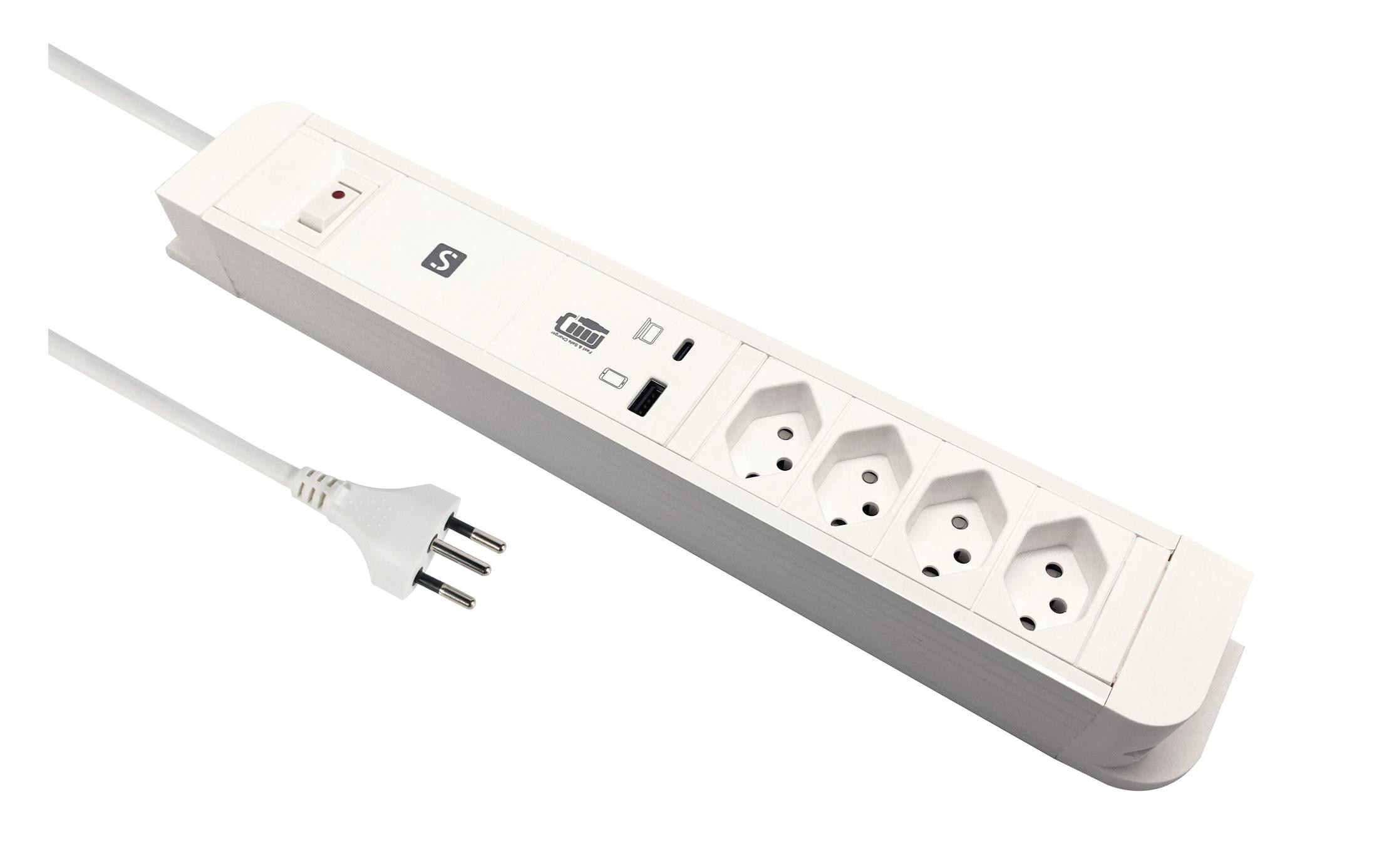 Schönenberger PD65W 1x USB-C, 1x USB-A – Steckerleiste von Schönenberger