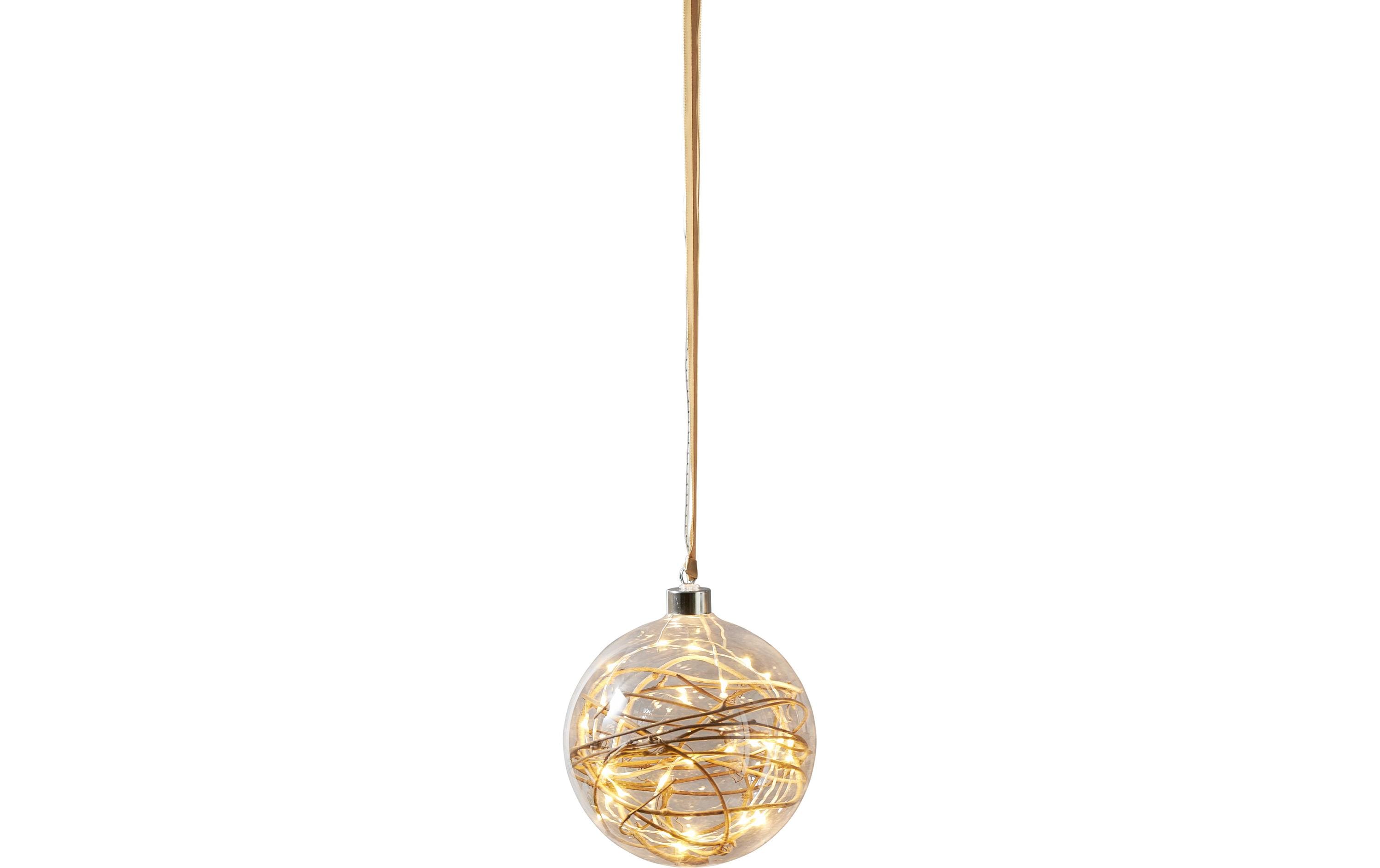 Star Trading Weihnachtskugel Glow, 30 LED, 15 cm, indoor – LED-Weihnachtsdeko von Star Trading