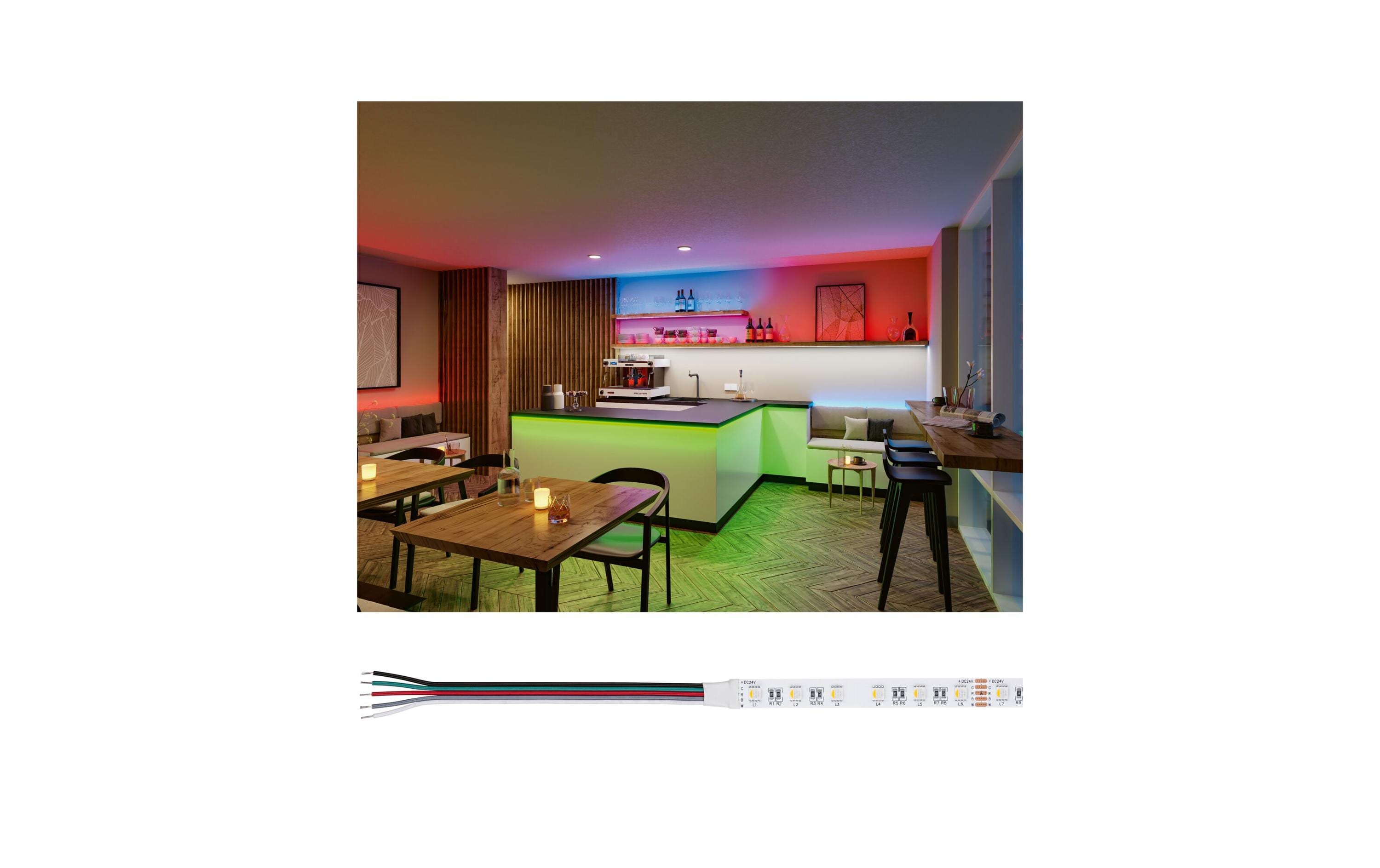 Paulmann Pro LED Strip Silver P25 830 5m 75W 300 lm/m 60LEDs/m RGBW – LED-Streifen RGBW von Paulmann