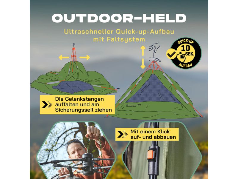 Where Tomorrow Pop Up Duschzelt Grün