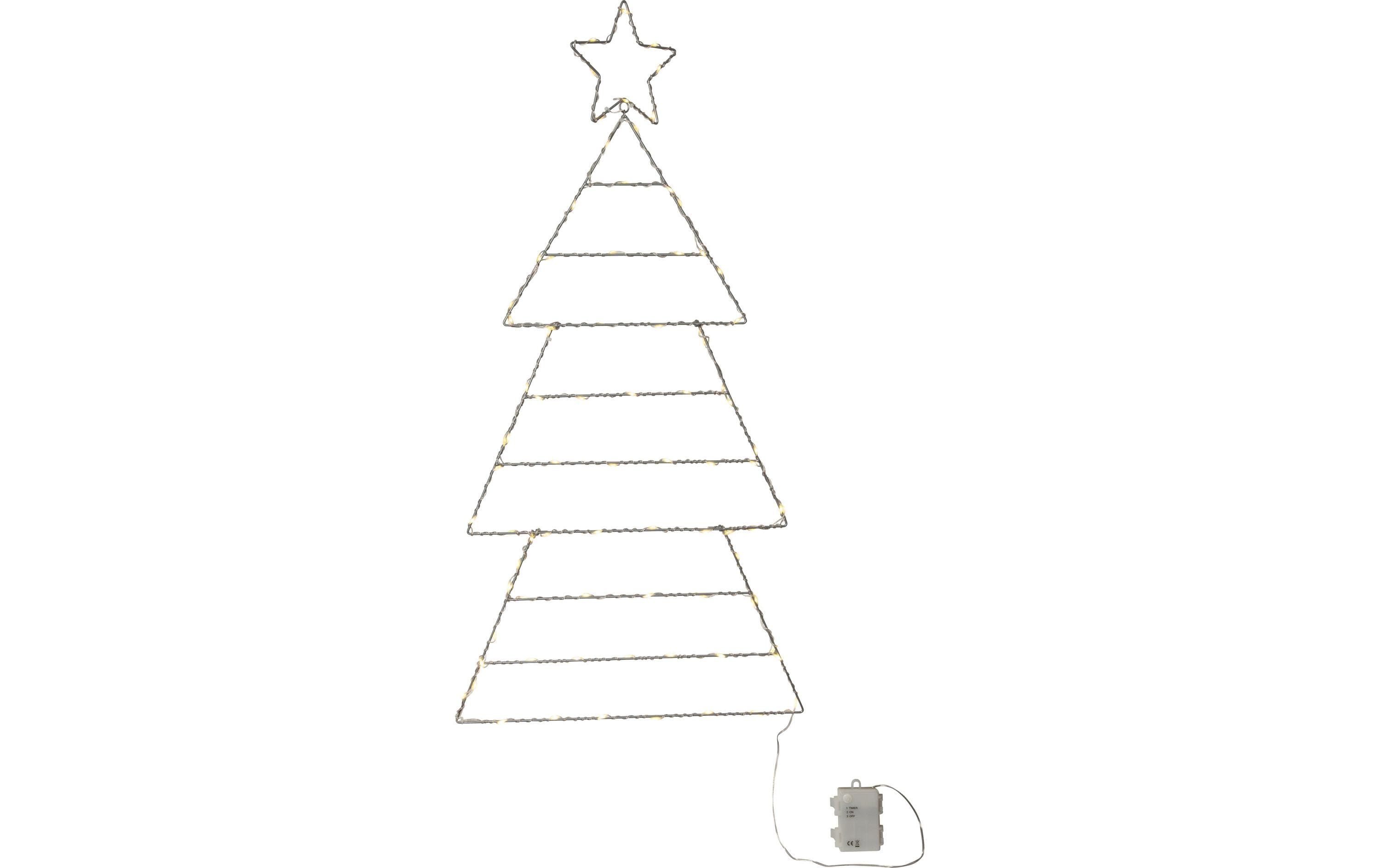 Star Trading Silhouette Folde 84 LED – LED-Weihnachtsdeko mit Timer für aussen von Star Trading