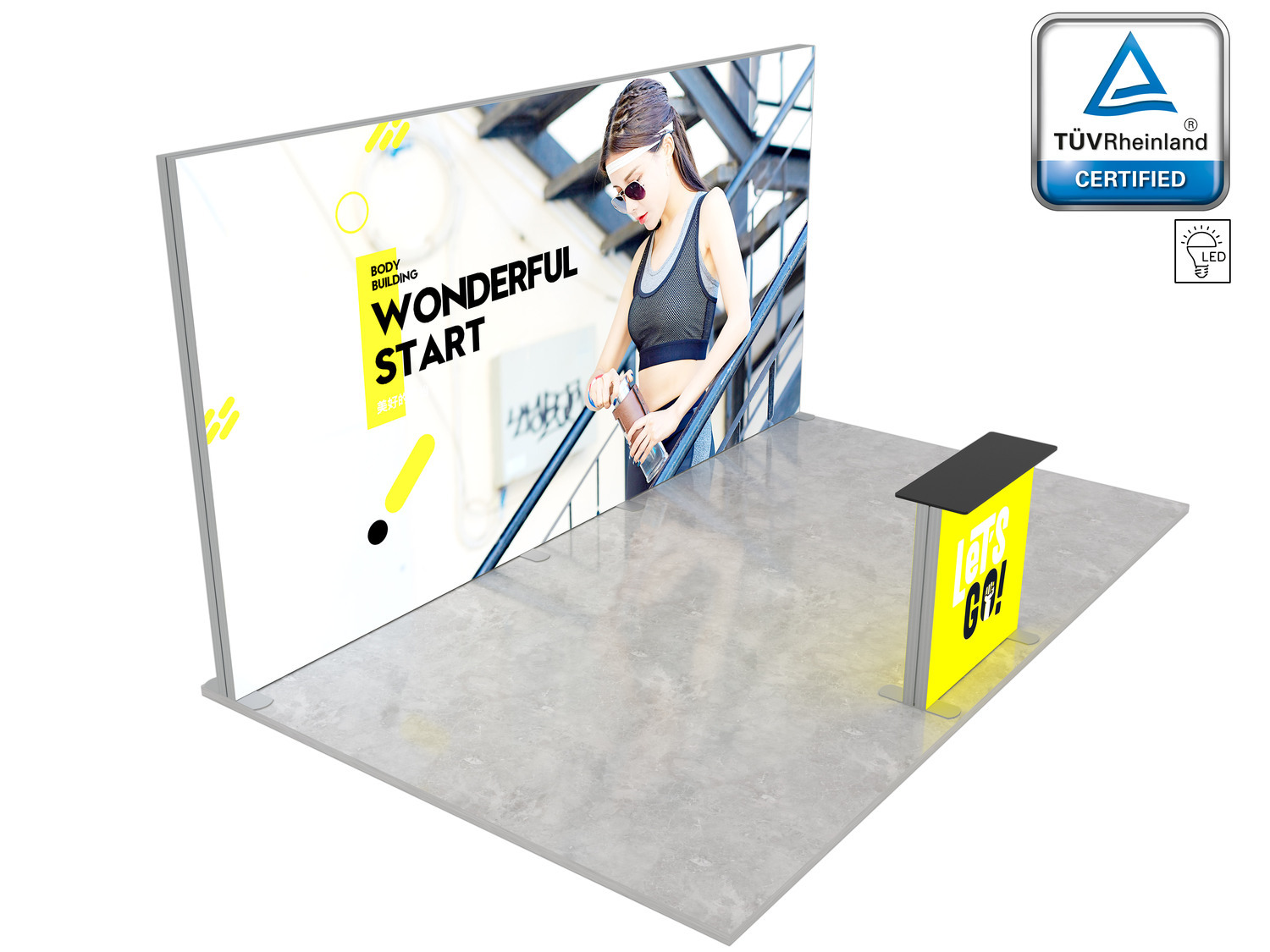 LUMIX Messestand 15 m² Halbinselstand Produktbild