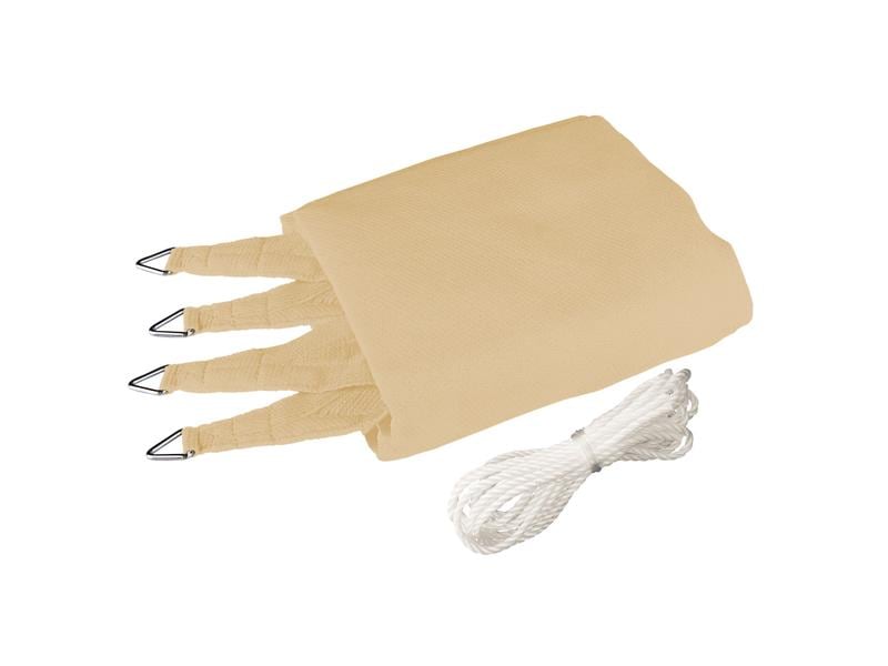 Sonnensegel champagner 4.0m, Quadratisch