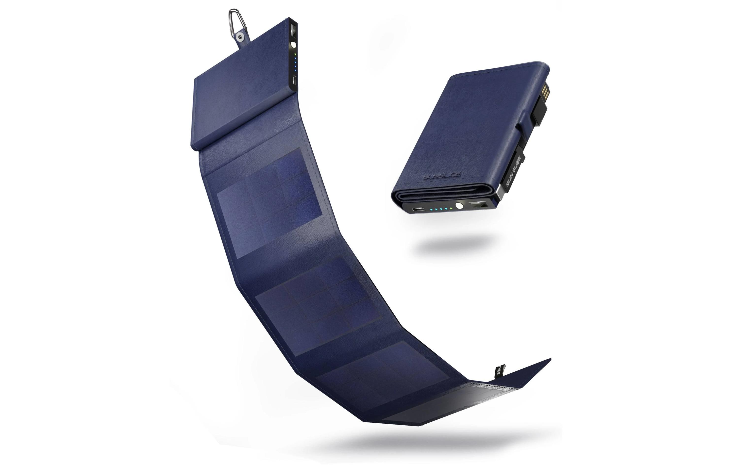SunSlice Powerbank Photon 4W Sol – Blau, 4000 mAh