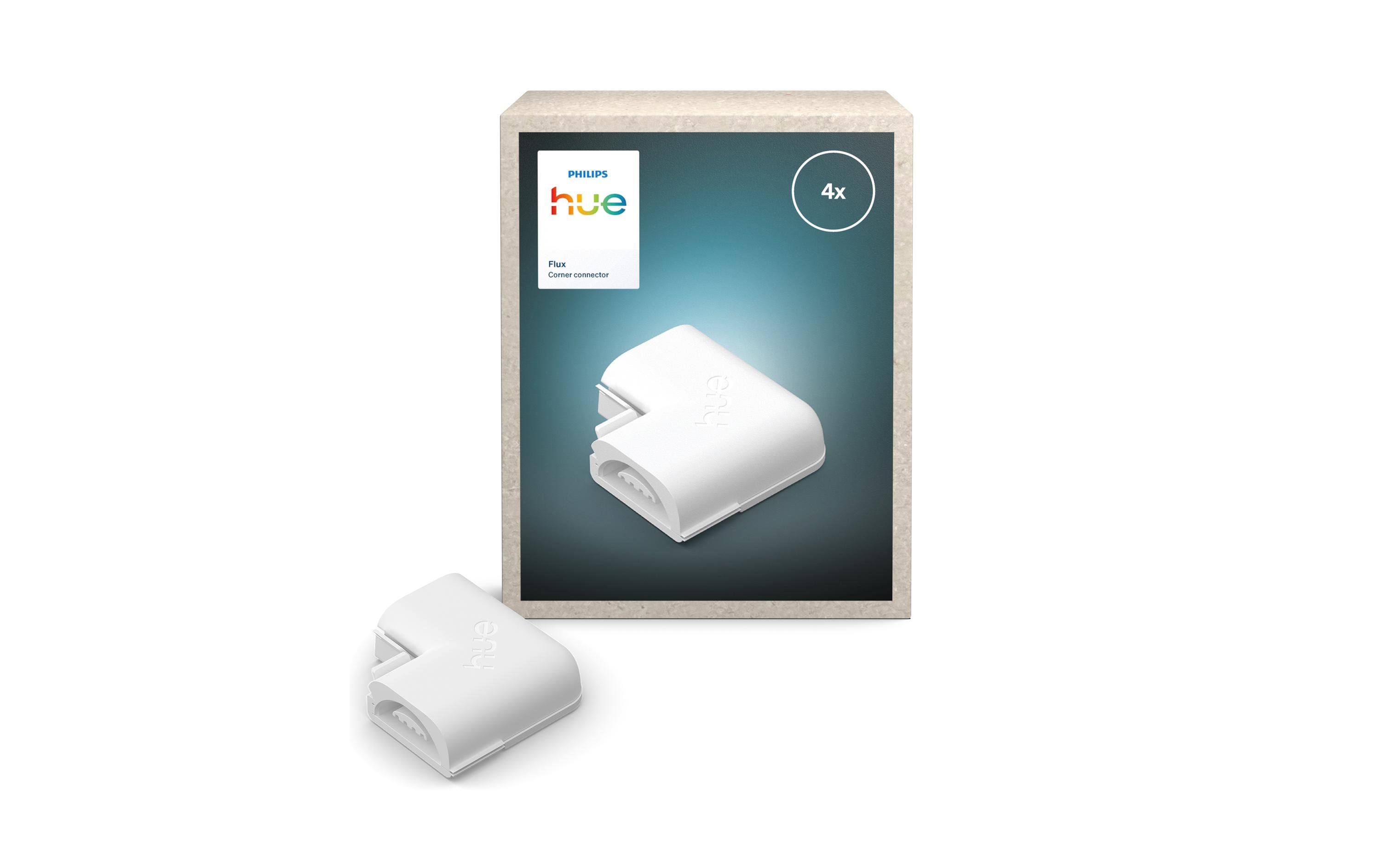 Philips Hue Flux Gradient Lightstrip Eckverbinder, Schwarz, 4 Stück
