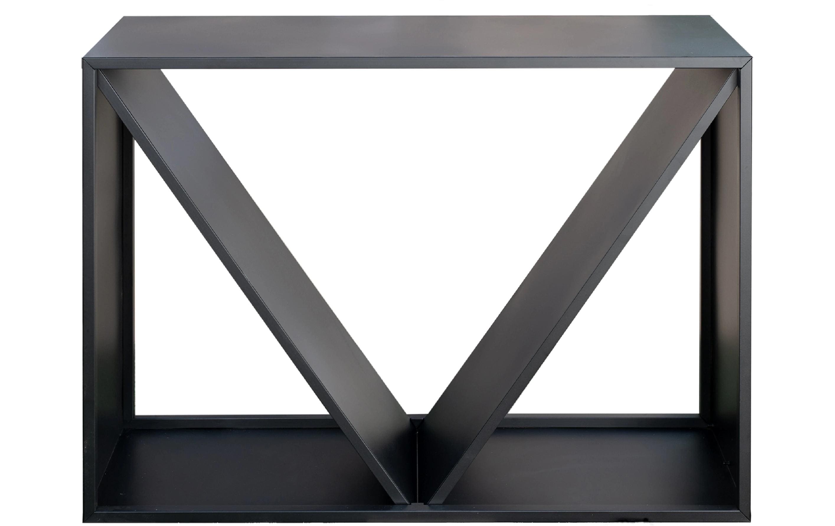 WESTMANN Kaminholzregal Adam XL Stahl Schwarz 114.5 x 35 x 80 cm