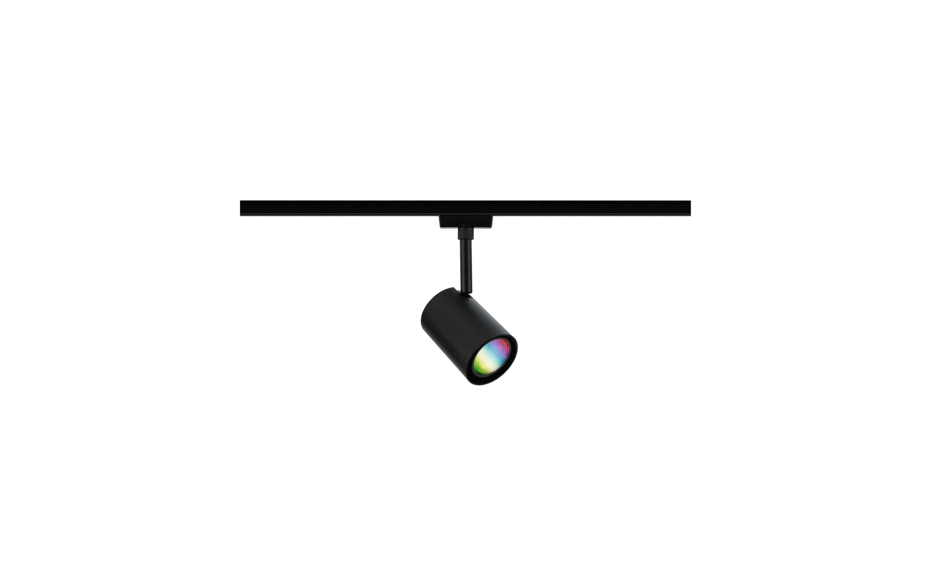 Paulmann URail LED Schienenspot Luxe GU10, RGBW+, Schwarz – Smarter Schienenspot für Paulmann URail von Paulmann