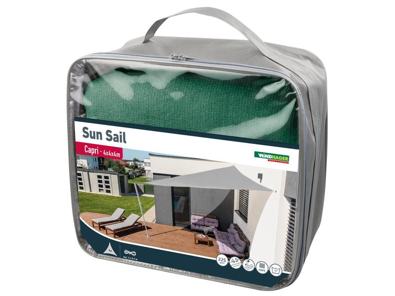 Sonnensegel grün 4.0m, Dreieck