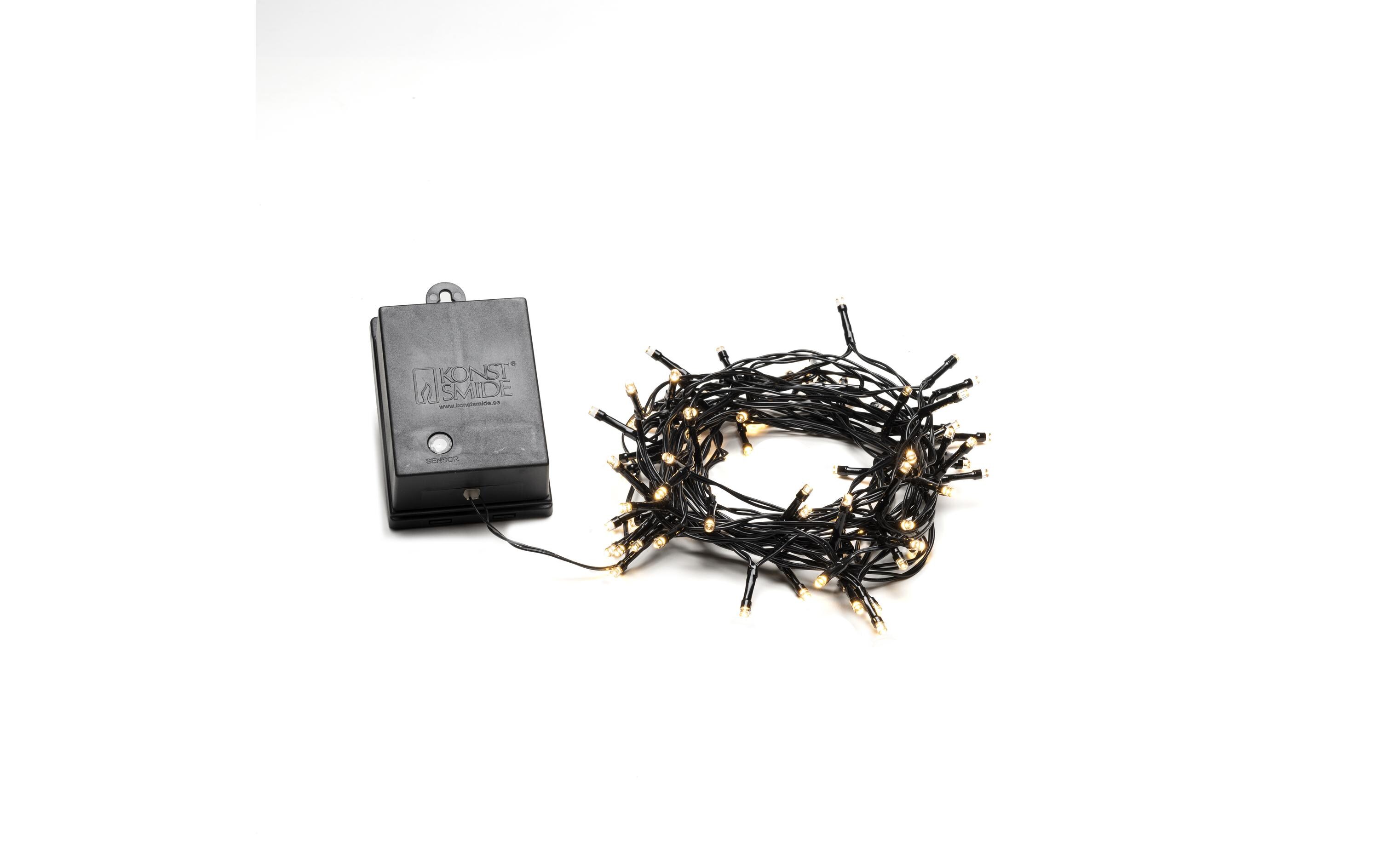Konstsmide LED-Lichterkette LK Batterie, 80 LED, 7.9 m, Outdoor