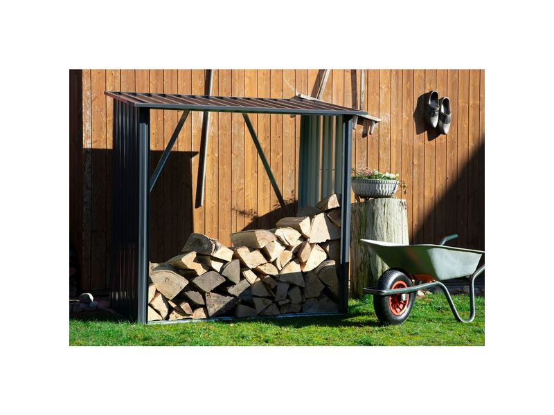 Kaminholzregal Madera Metall, Anthrazit