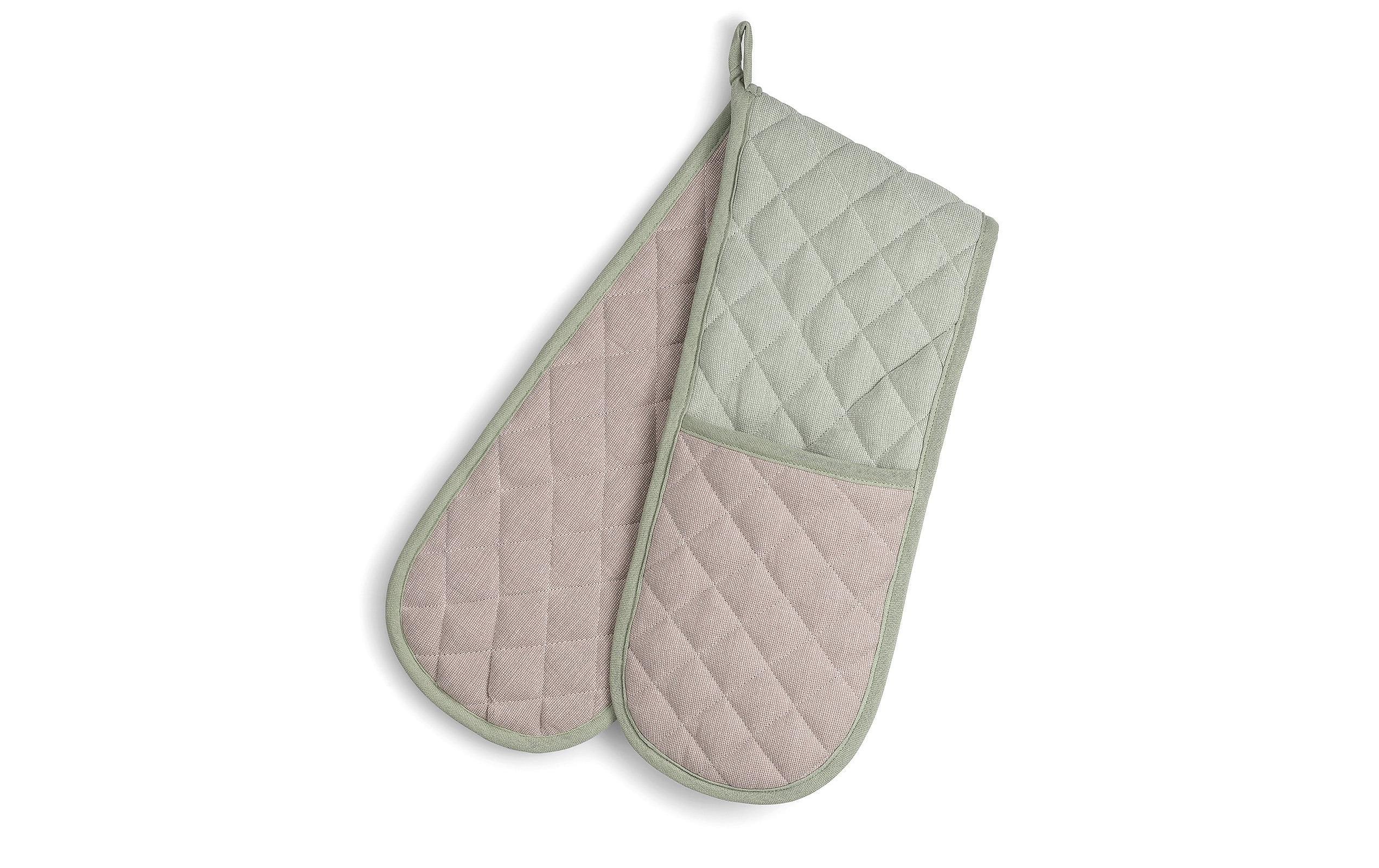 Kela Küchenhandschuh Tia Grün/Nougat