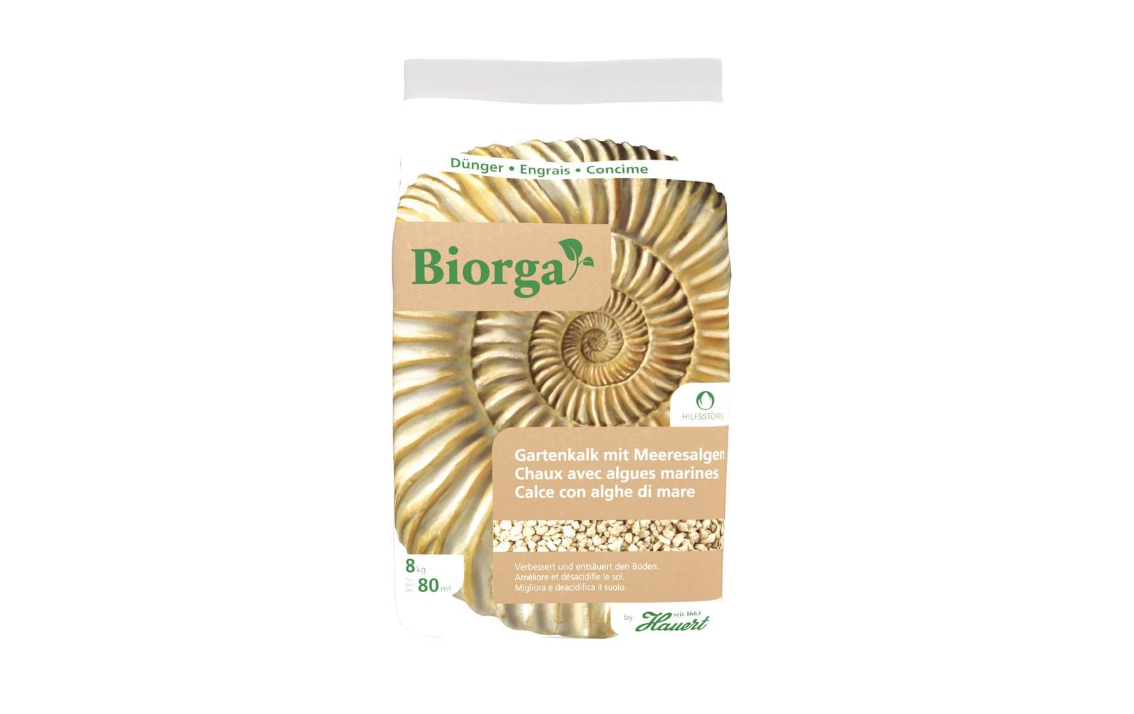 Hauert Gartenkalk Biorga mit Meeresalgen, 8 kg