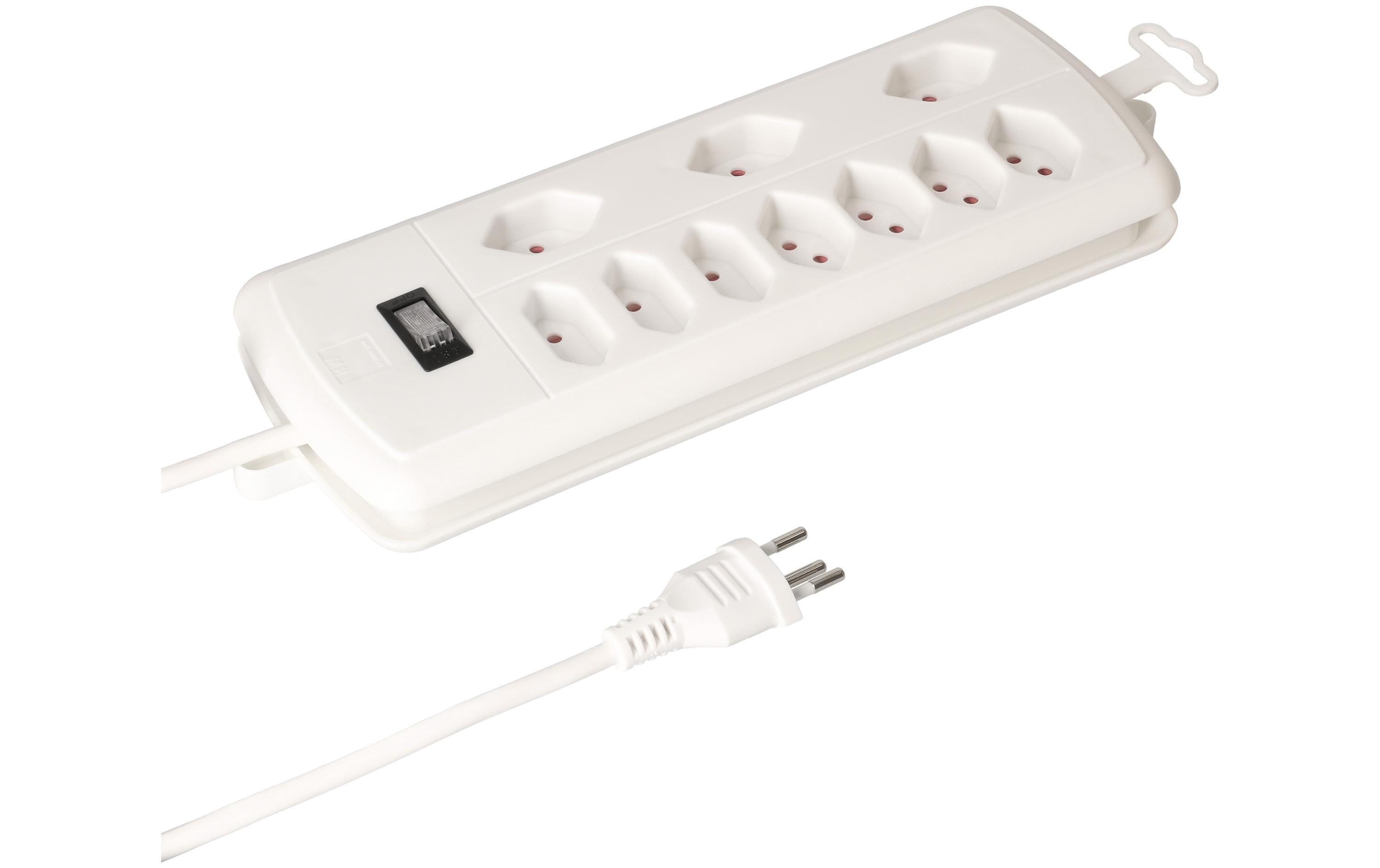 Max Hauri Steckdosenleiste Power-Station 7 x Typ 13 3 x Typ 11 Weiss – Steckerleiste von Max Hauri