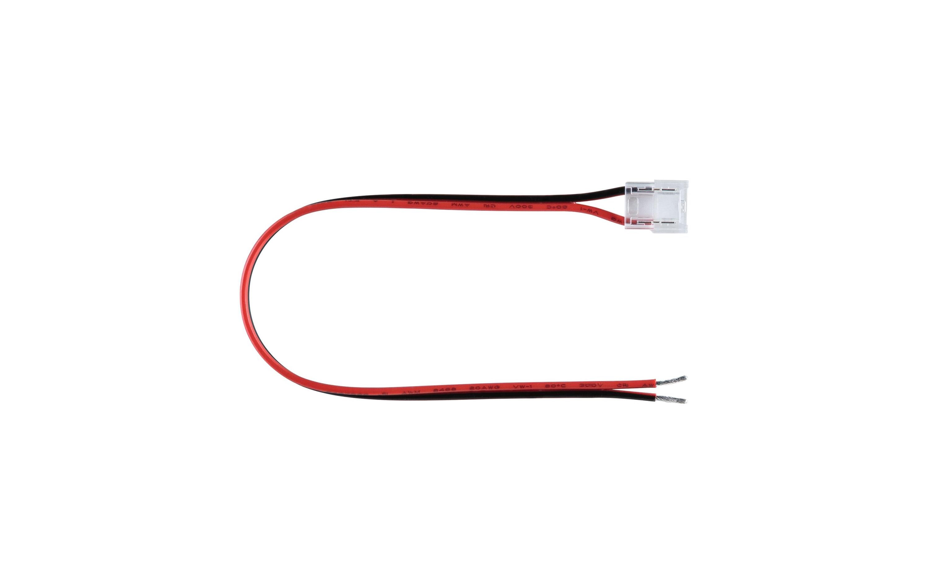 Paulmann Pro Verbinder Single Color 0.2m max. 96W Schwarz/Rot – LED-Verbinder von Paulmann
