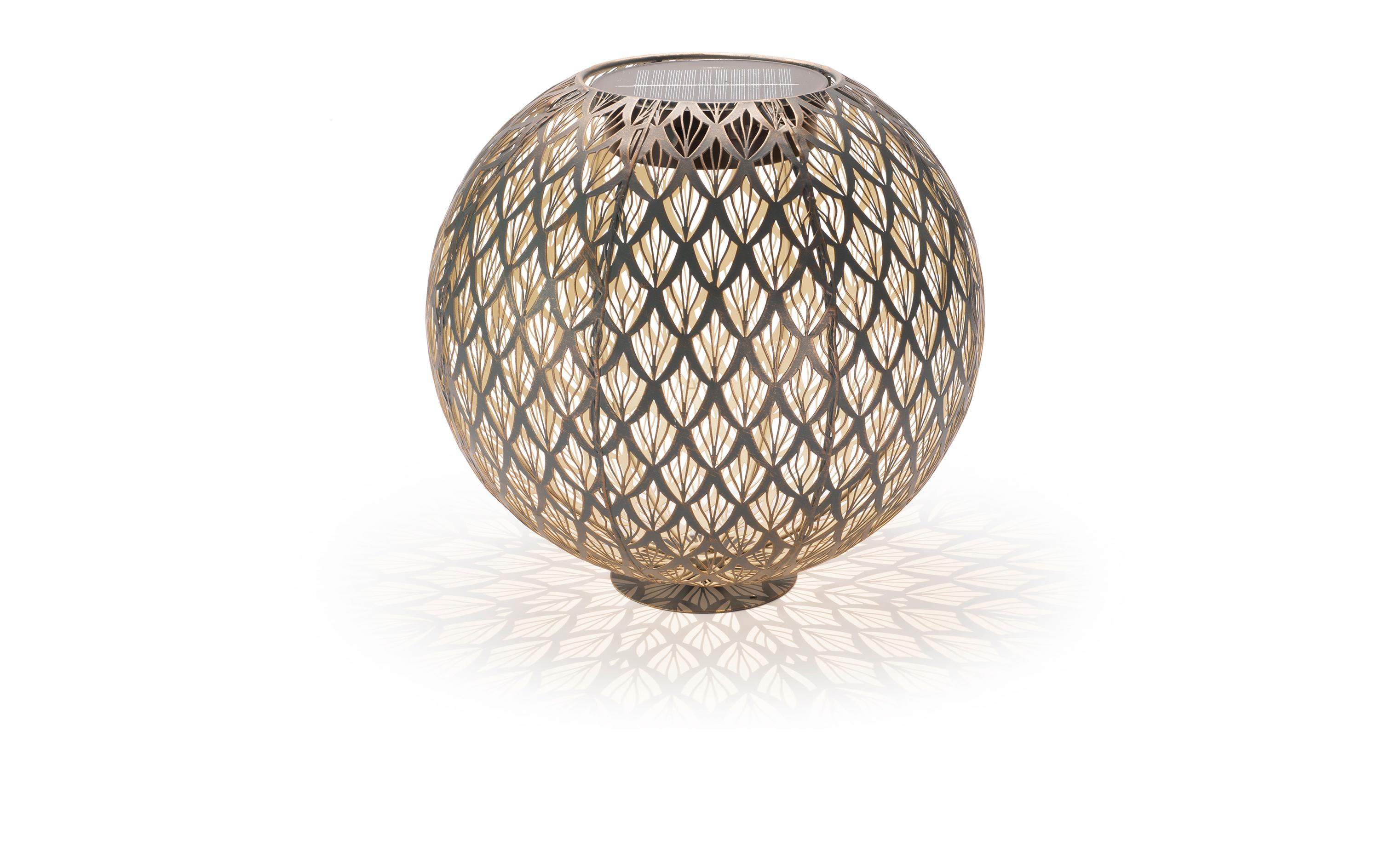 STT Windlicht Solar Antic Ball Emilia, Ø 40 cm, Marineblau – Windlicht mit Solar von STT