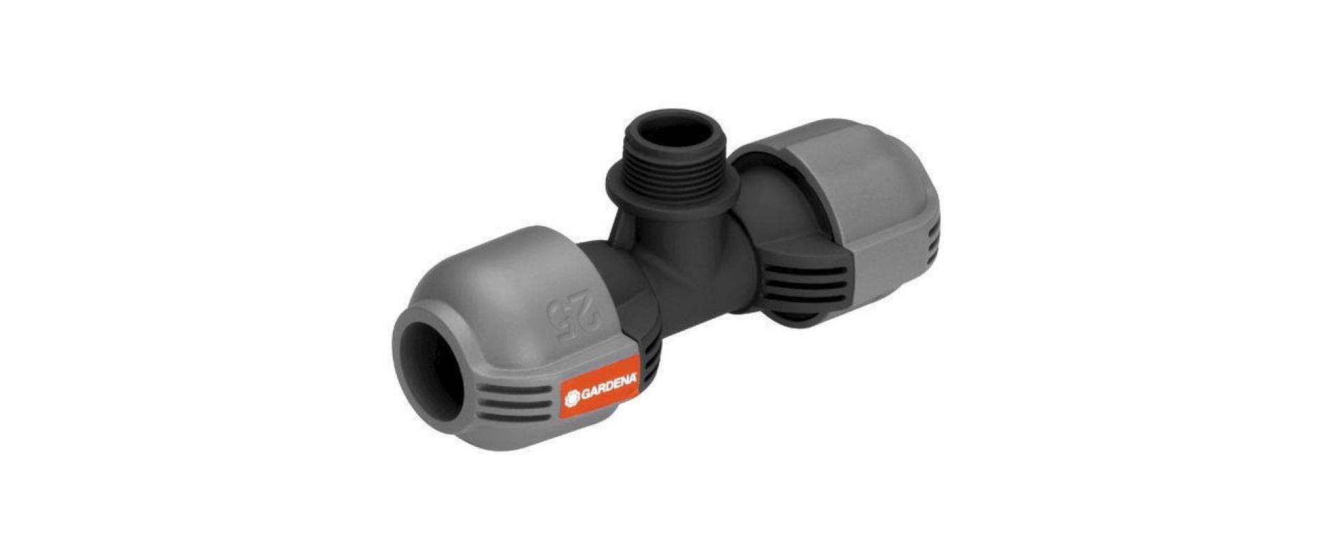 GARDENA T-Stück 2787, 25 mm x 3/4-Aussengewinde